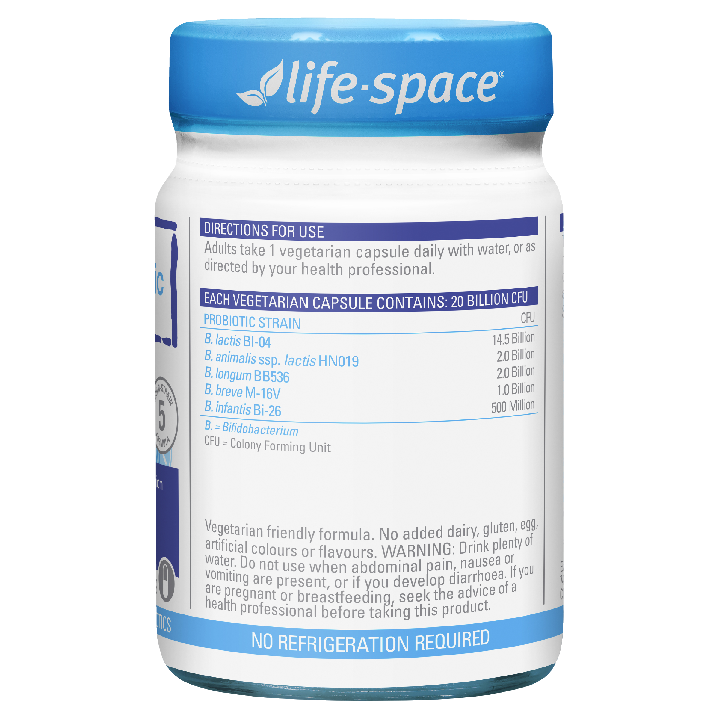 LIFE SPACE BOWEL BIOTIC 60 CAPSULES - Image 3