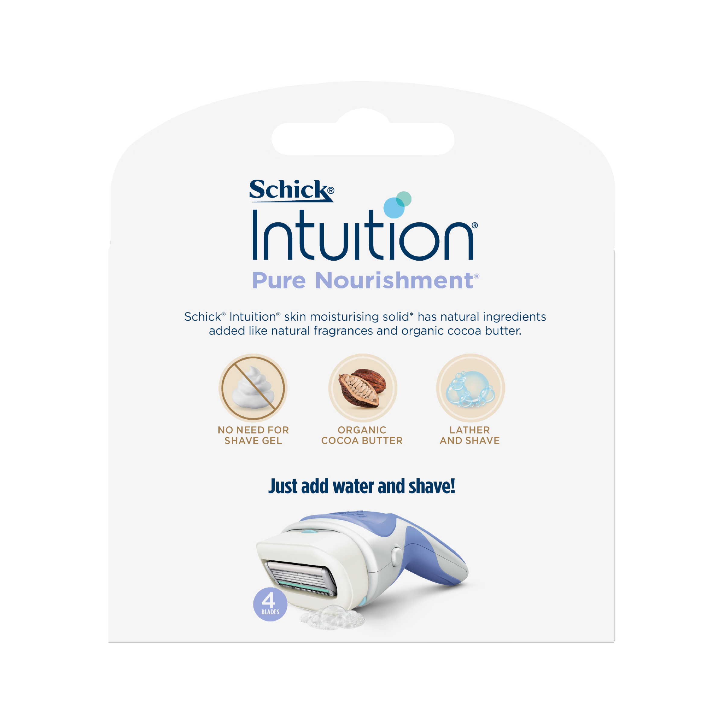 SCHICK INTUITION NOURISHMENT BLADES 3 PACK - Image 4