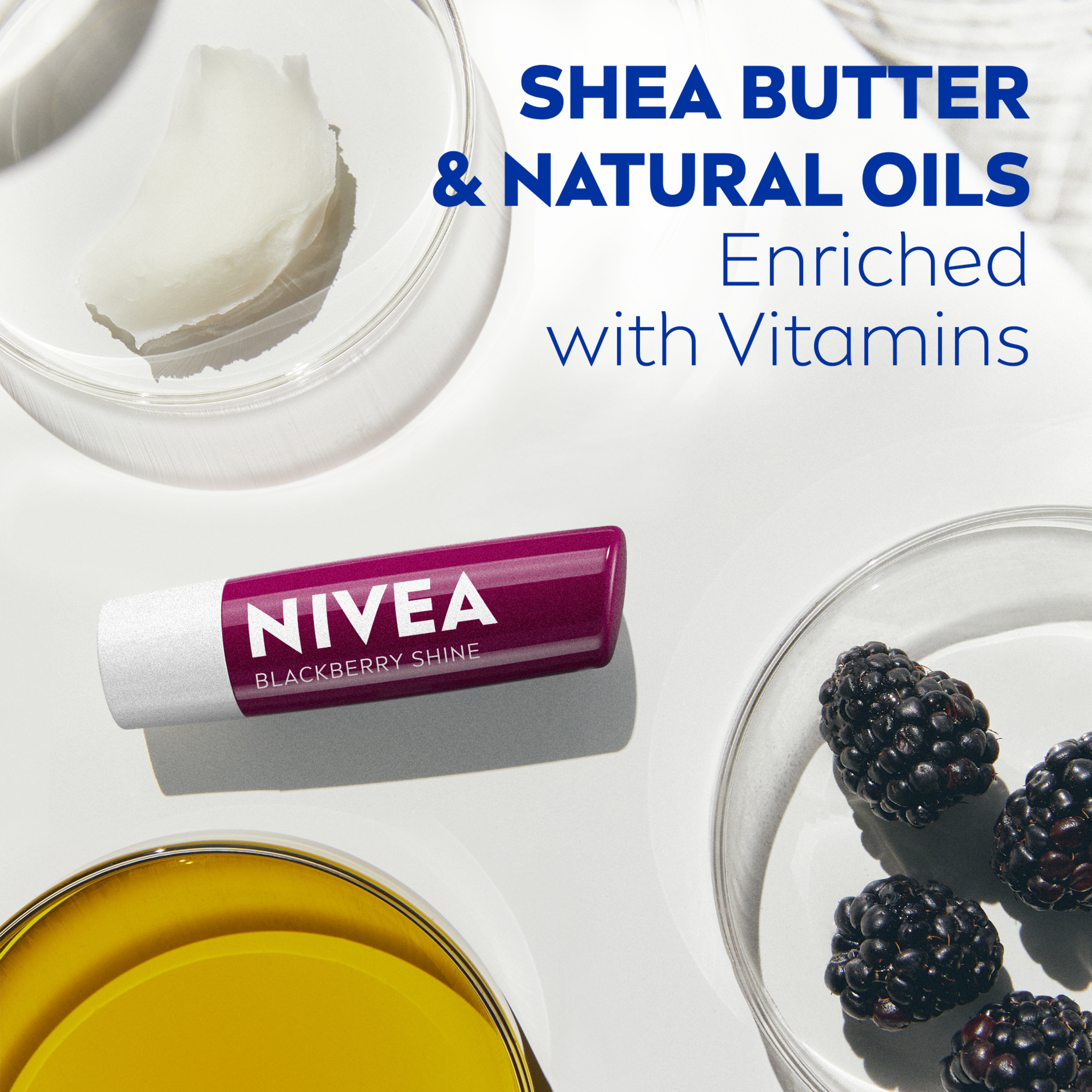 NIVEA LIP BALM STICK BLACKBERRY SHINE 4.8G - Image 6