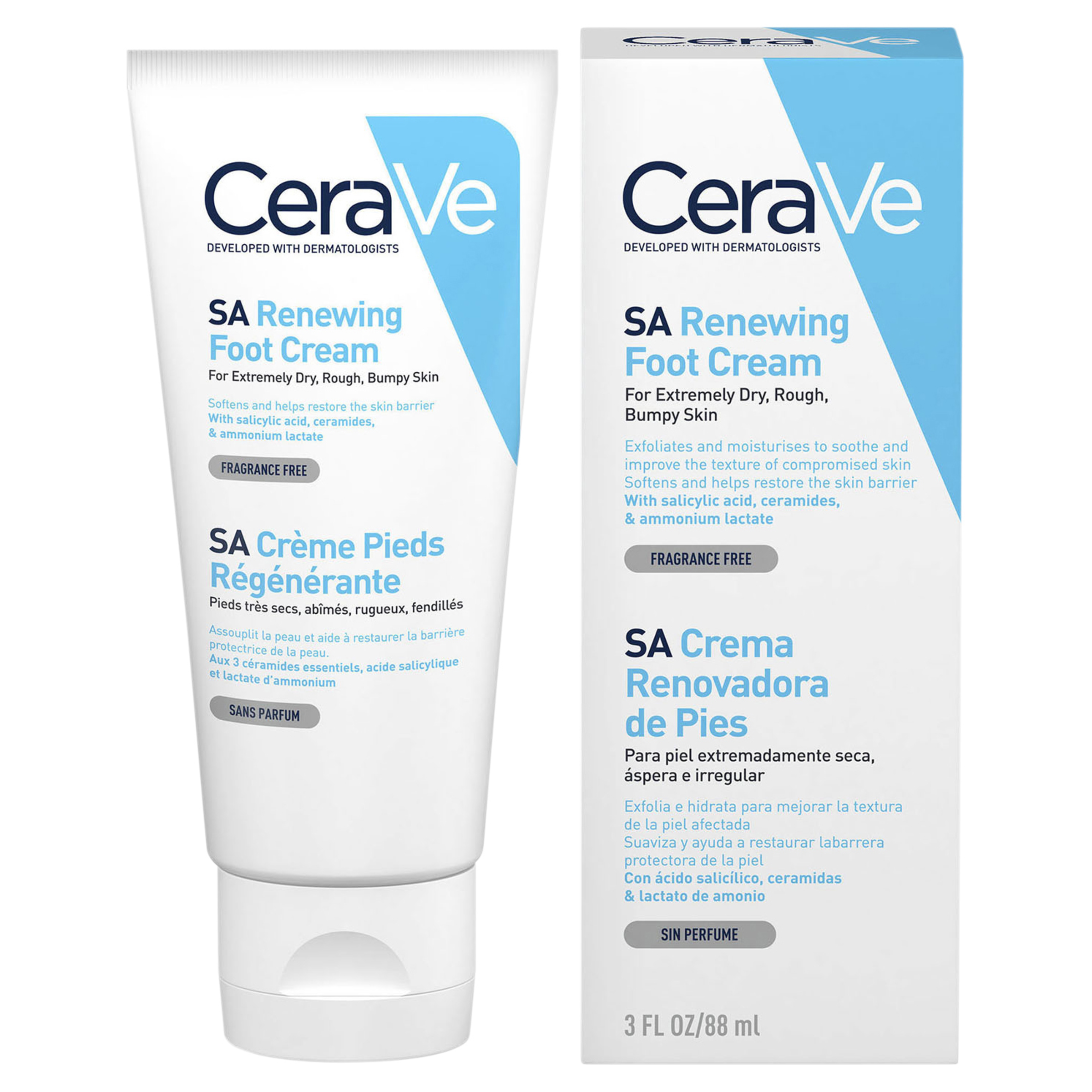 CERAVE RENEWING SA FOOT CREAM 88ML