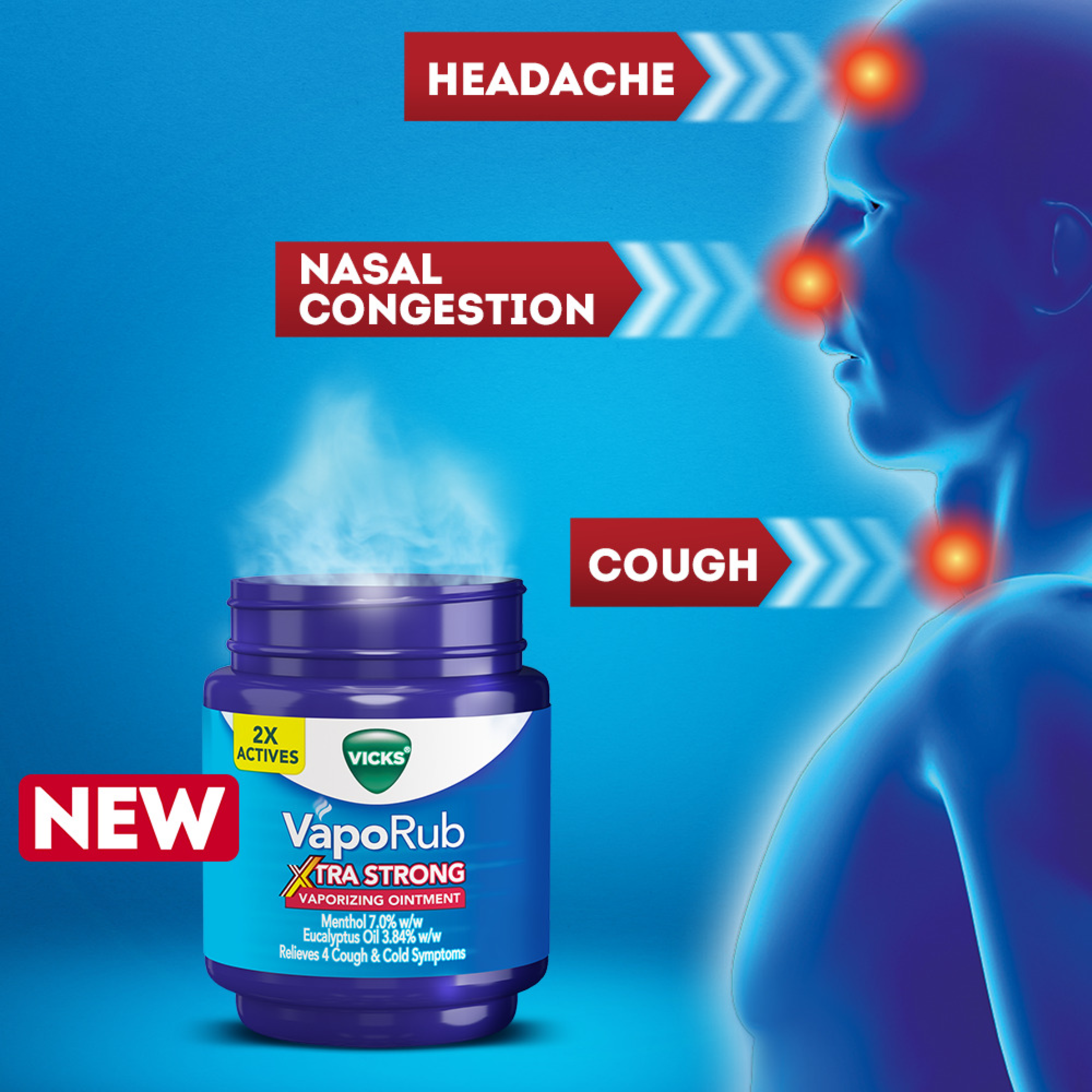 VICKS VAPORUB XTRA STRONG OINTMENT 100G - Image 4