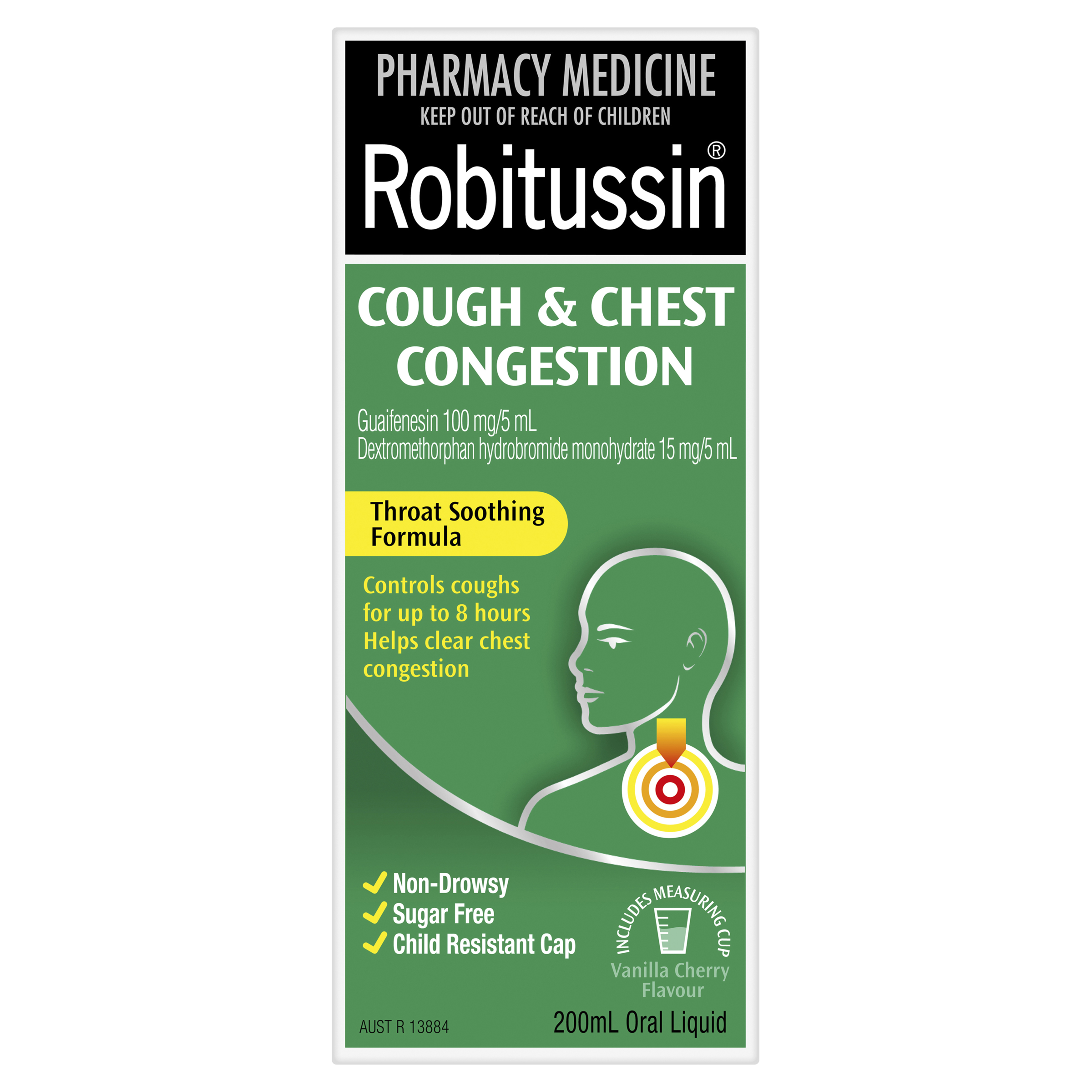 ROBITUSSIN COUGH & CHEST CONGESTION 200ML - Image 2