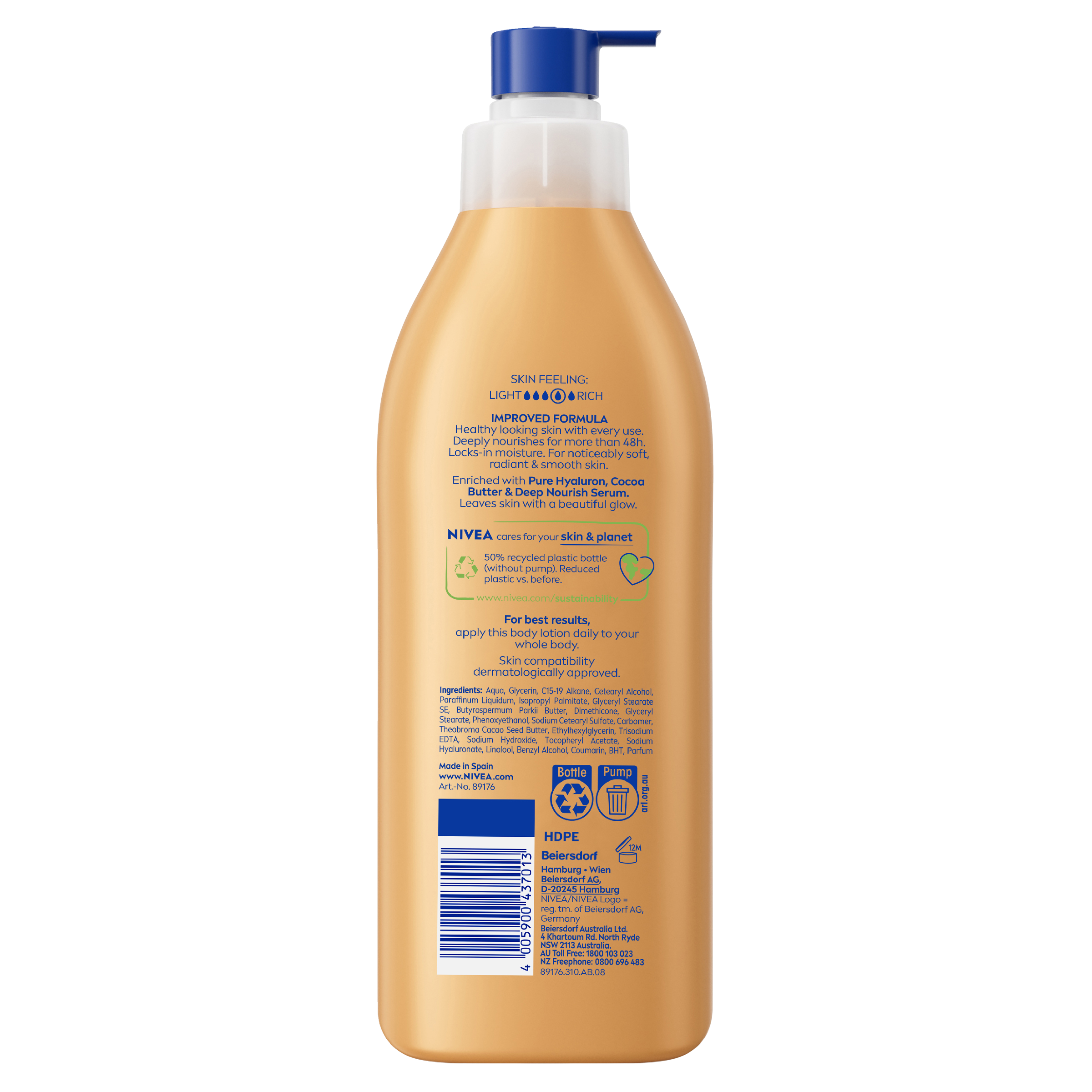 NIVEA COCOA & INDULGING BODY LOTION 400ML - Image 2