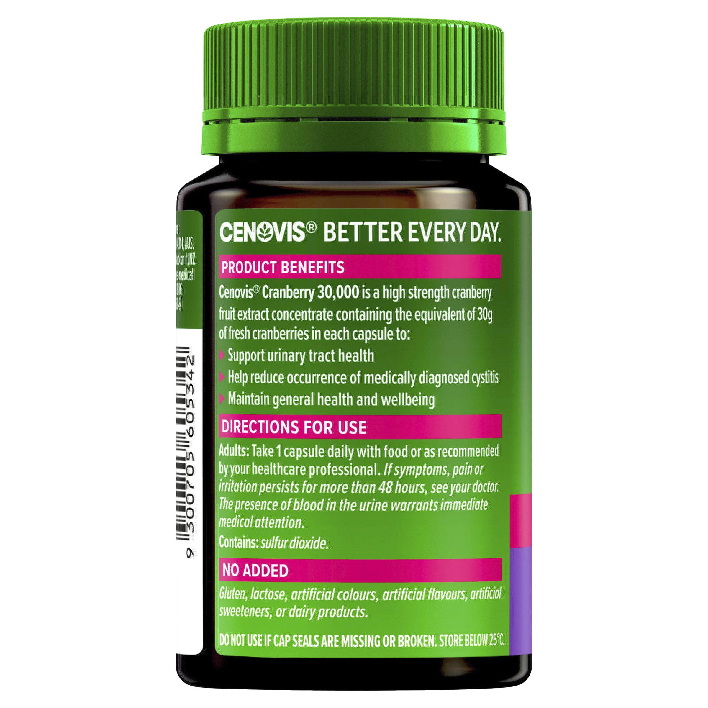 CENOVIS CRANBERRY 30000 30 CAPSULES - Image 2