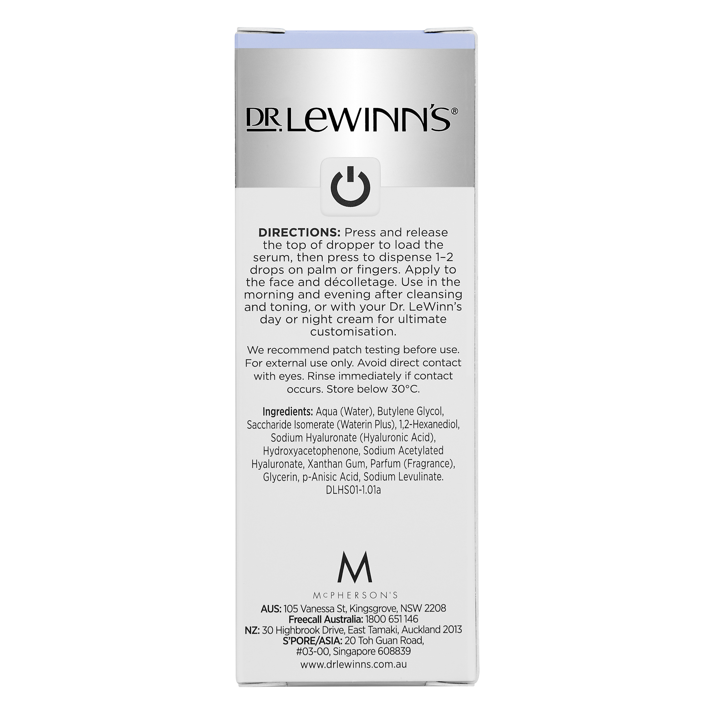 DR LEWINNS SERUM SERIES HYDRATE SERUM 30ML - Image 4