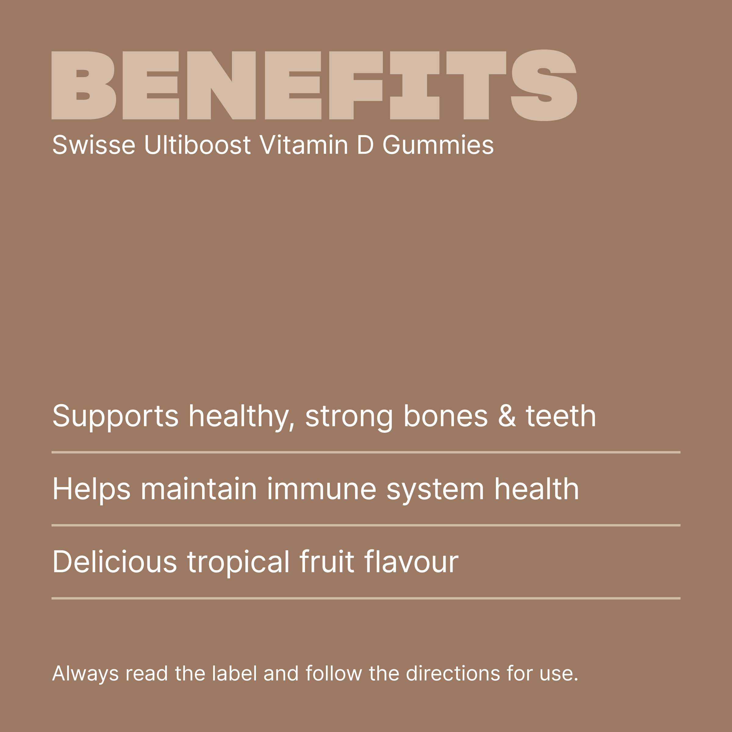 SWISSE ULTIBOOST VITAMIN D 60 GUMMIES - Image 3