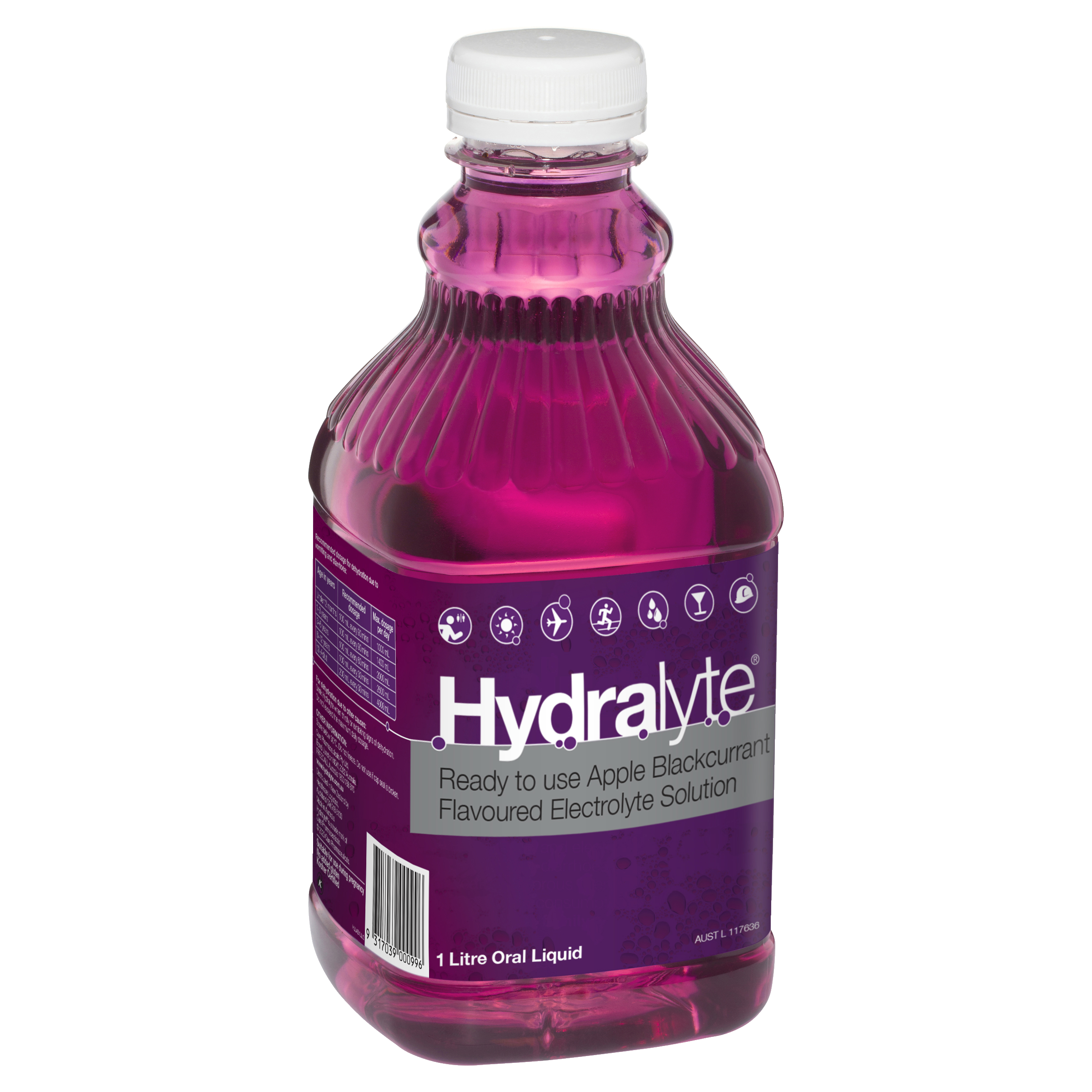 HYDRALYTE LIQUID APPLE BLACKCURRANT 1 LITRE - Image 6