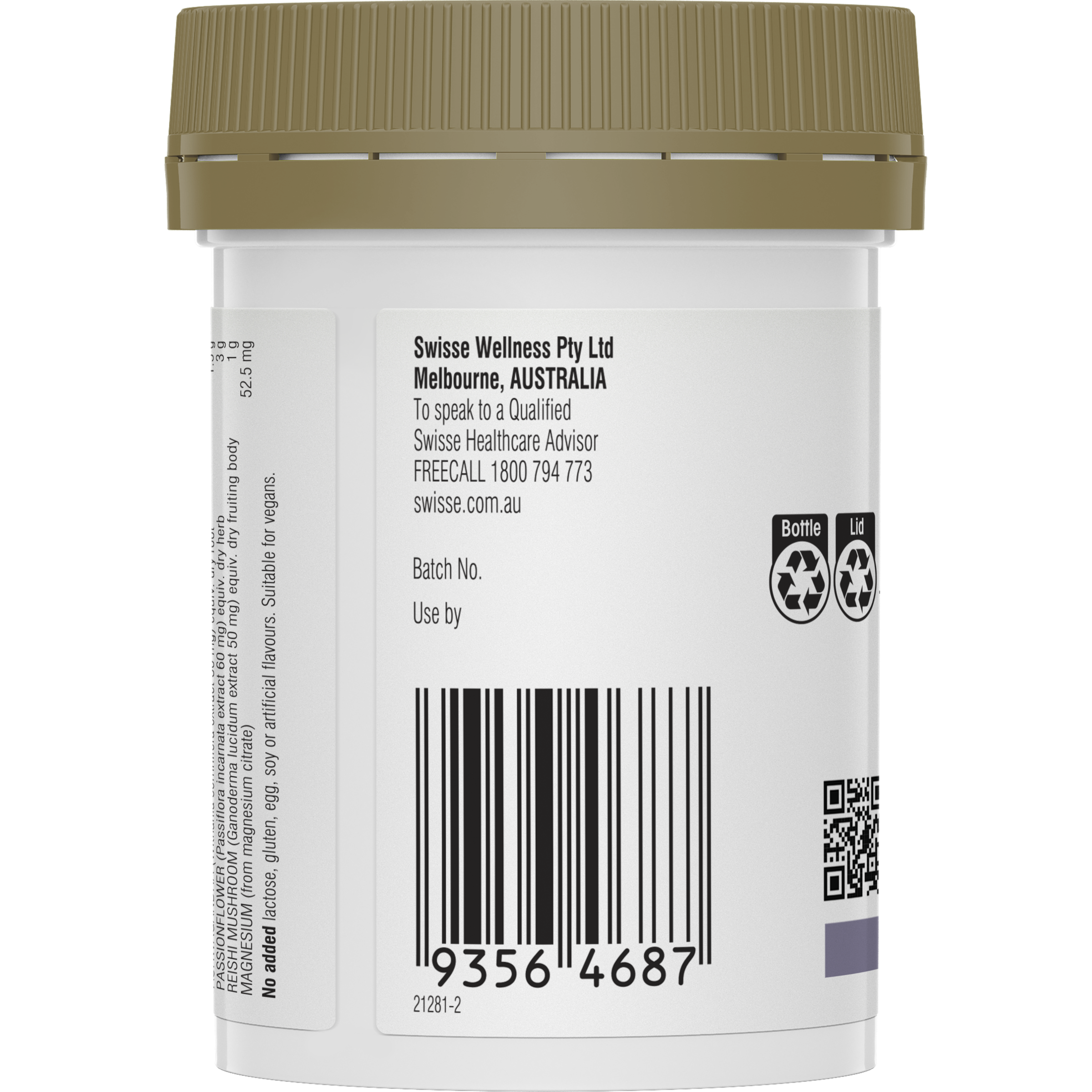 SWISSE ASHWAGANDHA + CALM 60 TABLETS - Image 4