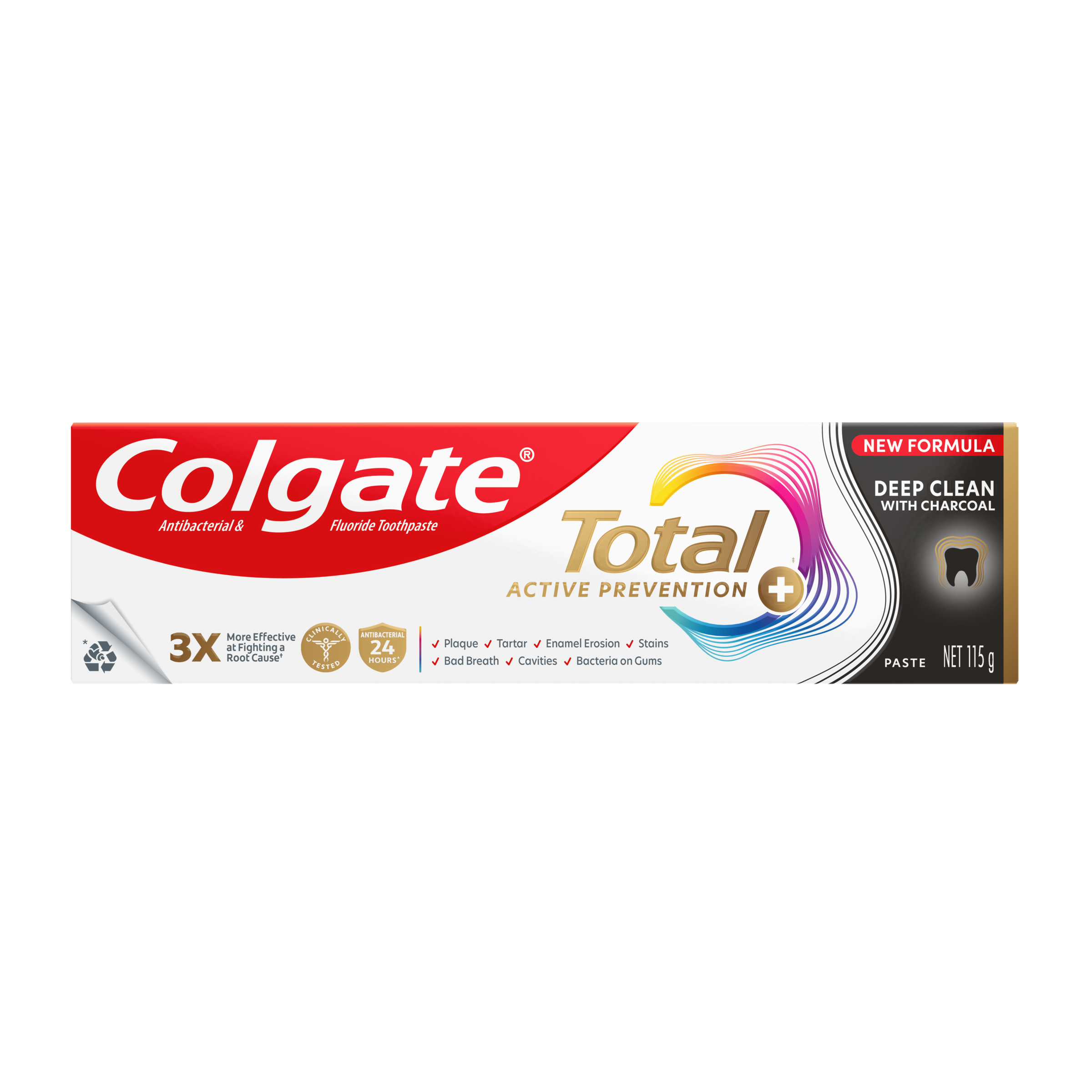 COLGATE TOOTHPASTE TOTAL CHARCOAL DEEP CLEAN 115G - Image 11