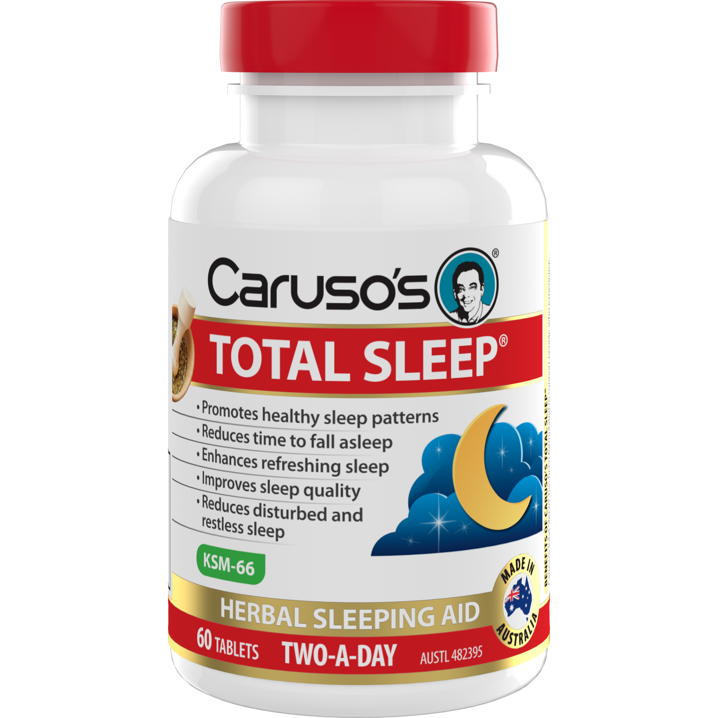 CARUSOS TOTAL SLEEP 60 TABLETS