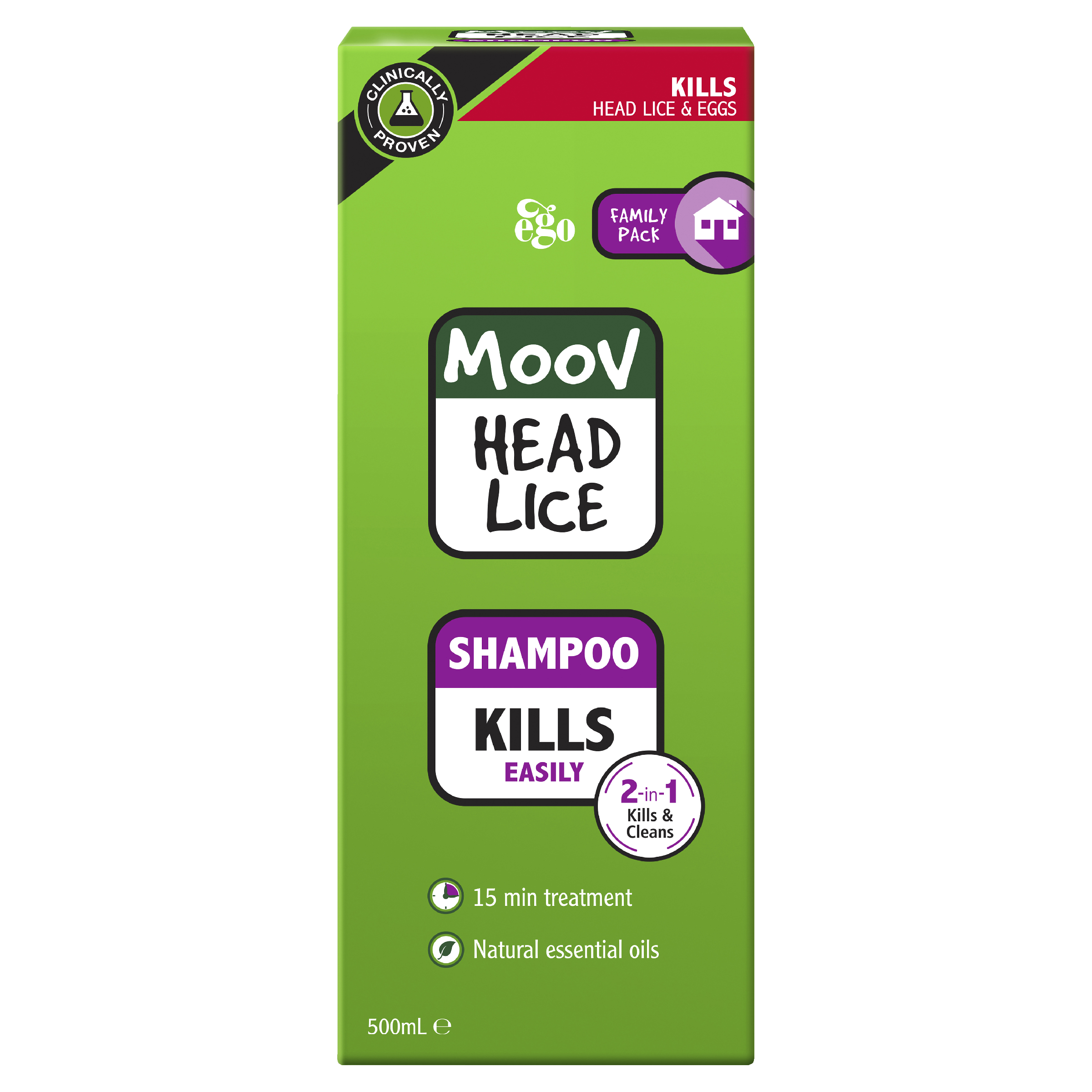 EGO MOOV HEAD LICE SHAMPOO 500ML