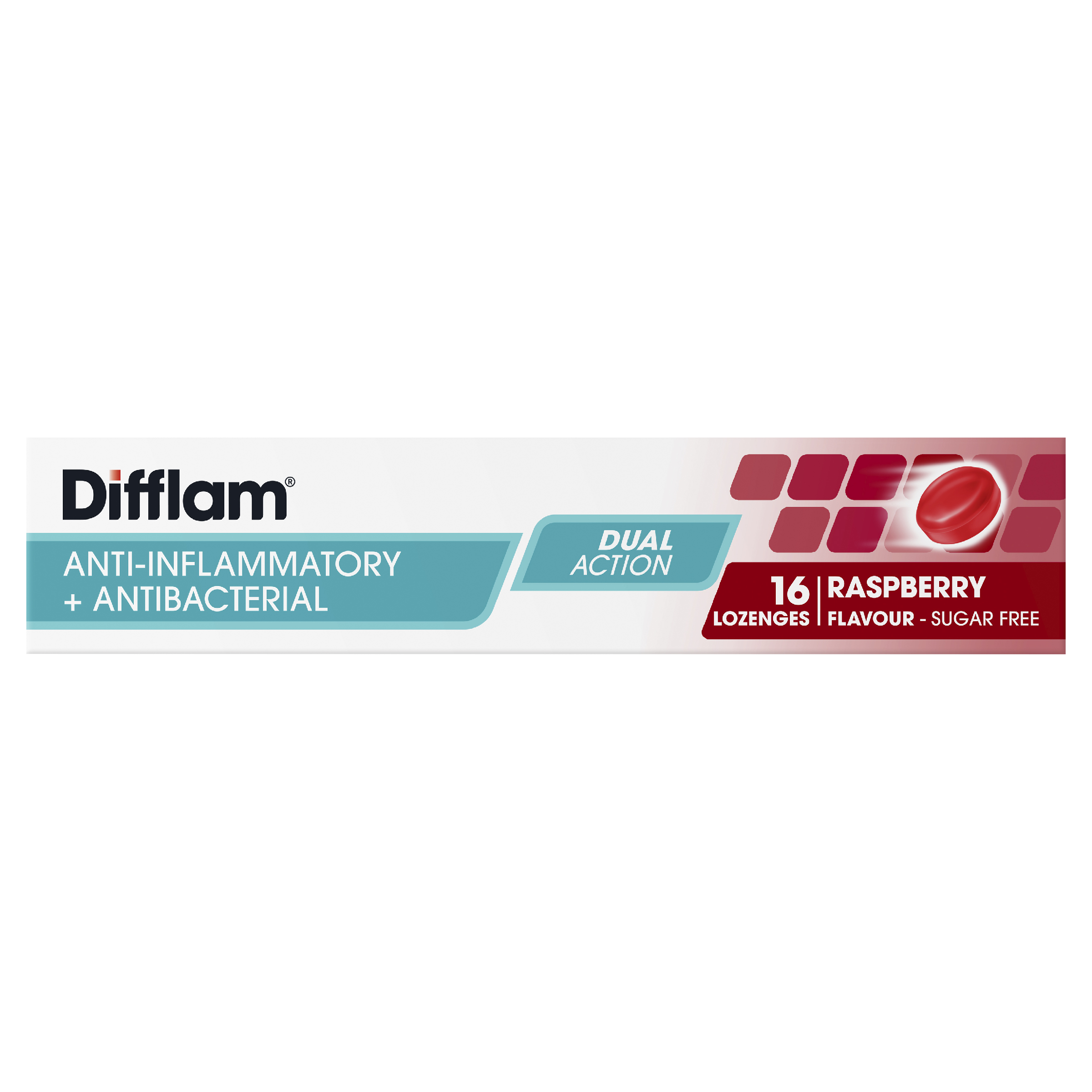 DIFFLAM RASPBERRY SUGAR FREE 16 LOZENGES - Image 5