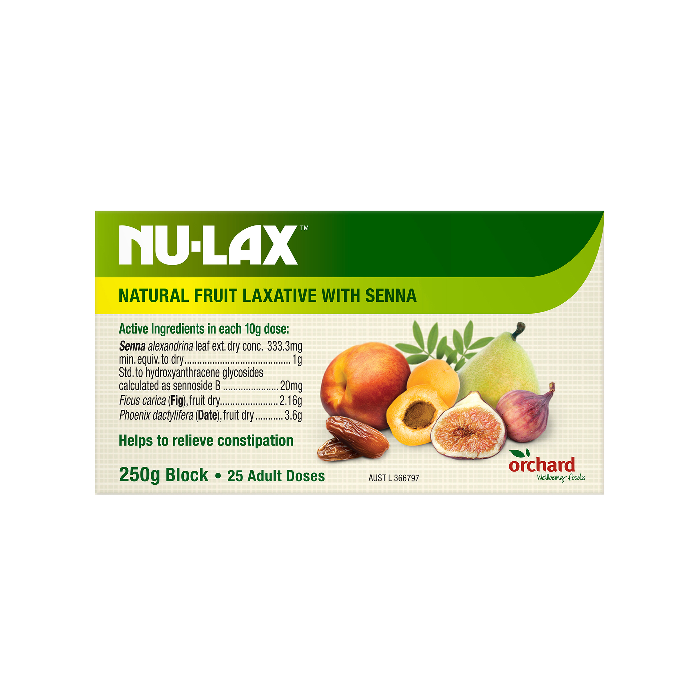 NU-LAX NATURAL FRUIT LAXATIVE WITH SENNA 250G - Image 2