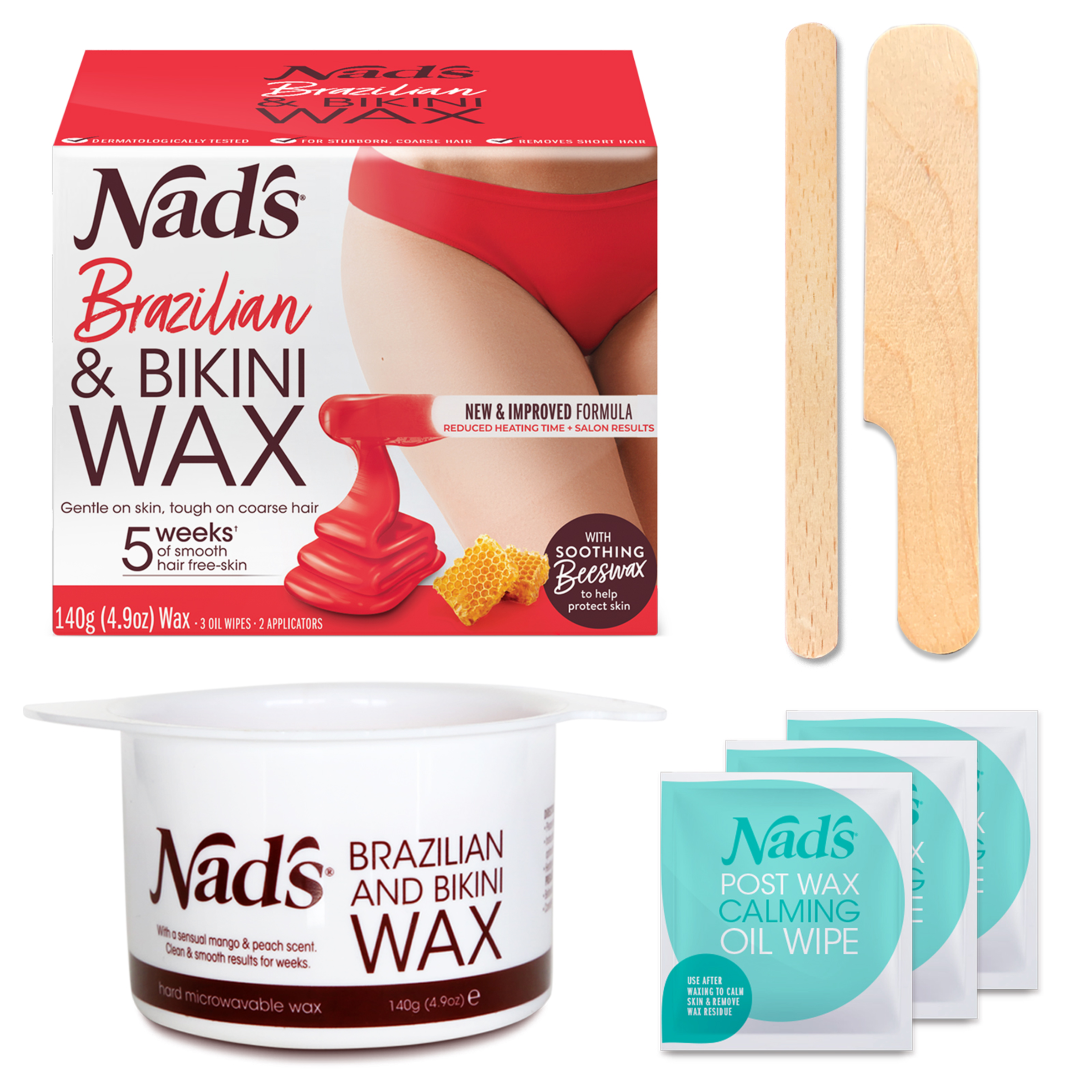 NADS WAX BRAZILIAN & BIKINI KIT 140G - Image 8