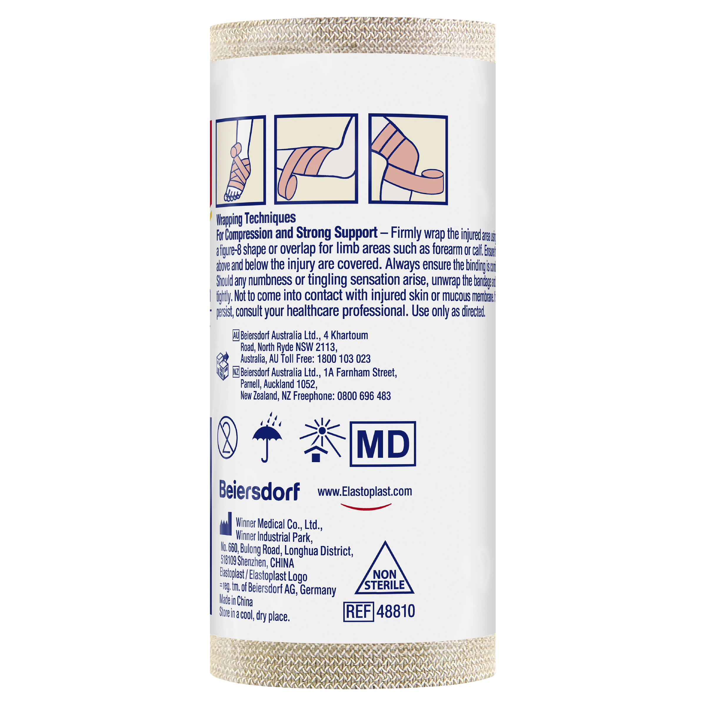 ELASTOPLAST HEAVY WEIGHT CREPE BANDAGE 10CM X 2.3M - Image 2