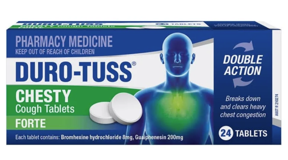 DURO-TUSS CHESTY FORTE 24 TABLETS