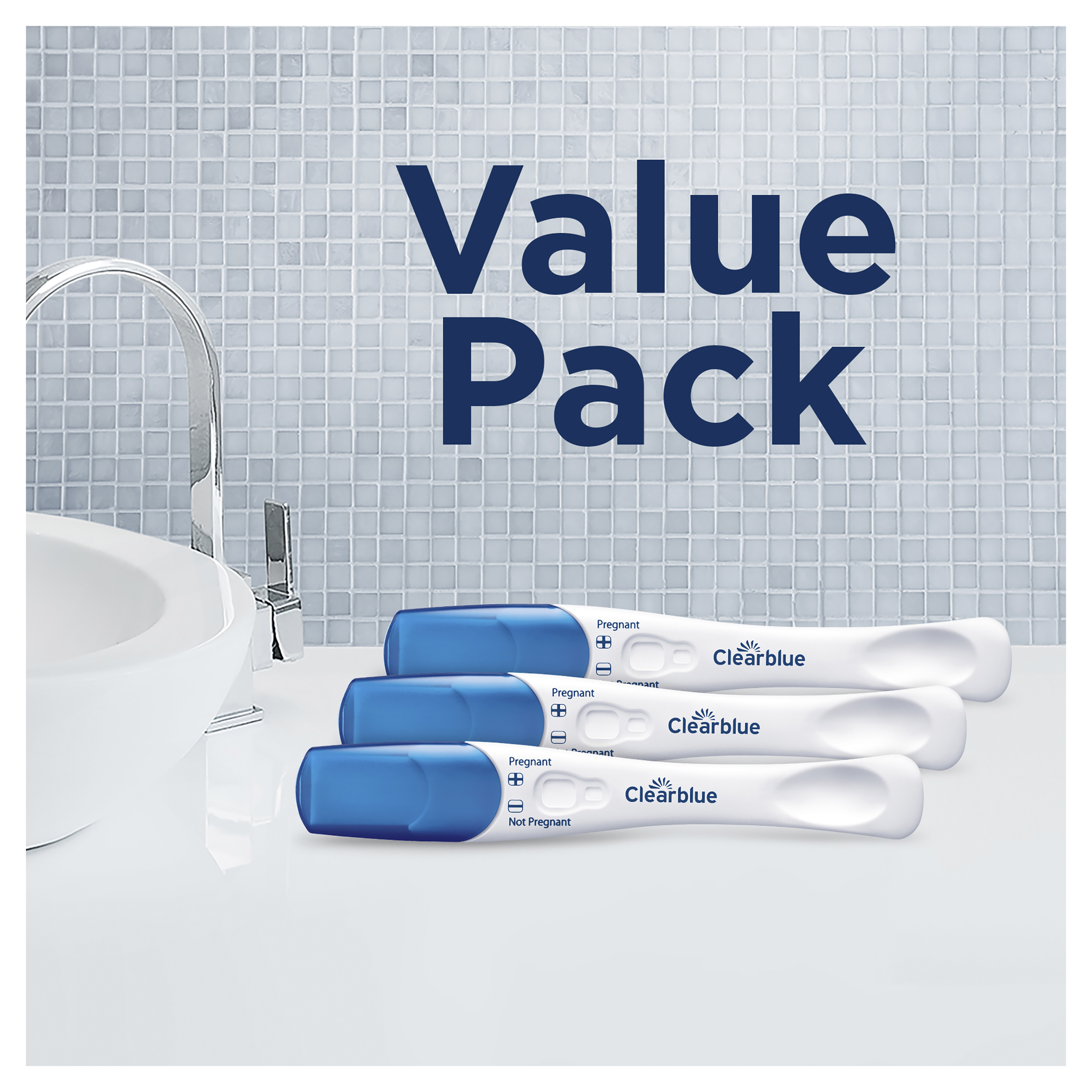CLEARBLUE VISUAL RAPID PREGNANCY TEST 3 PACK - Image 3