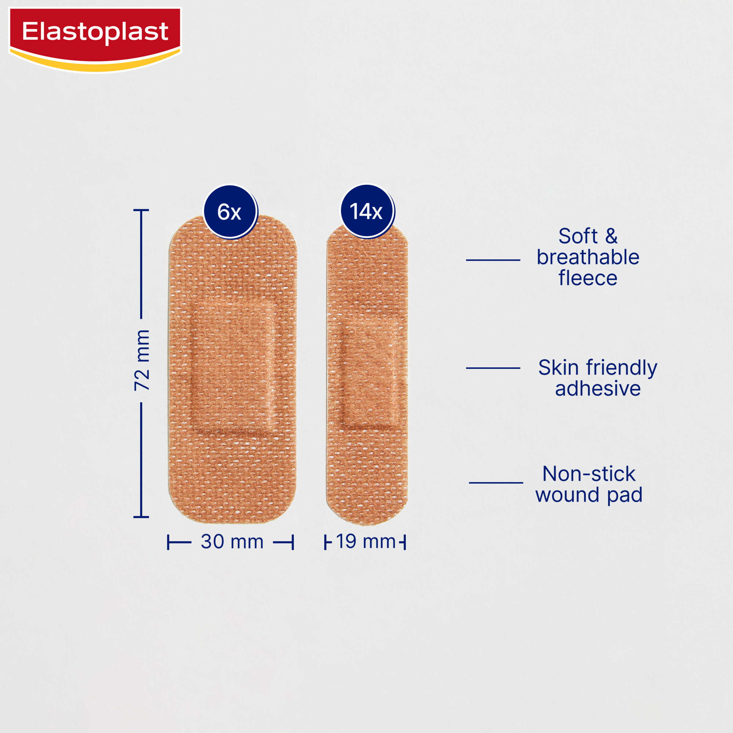 ELASTOPLAST SENSITIVE STRIPS MEDIUM 20 PACK - Image 3