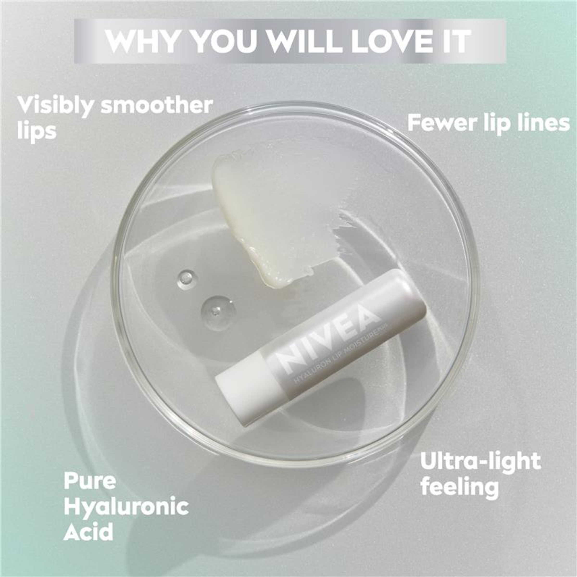 NIVEA LIP BALM STICK HYALURON CLEAR 5.2G - Image 4