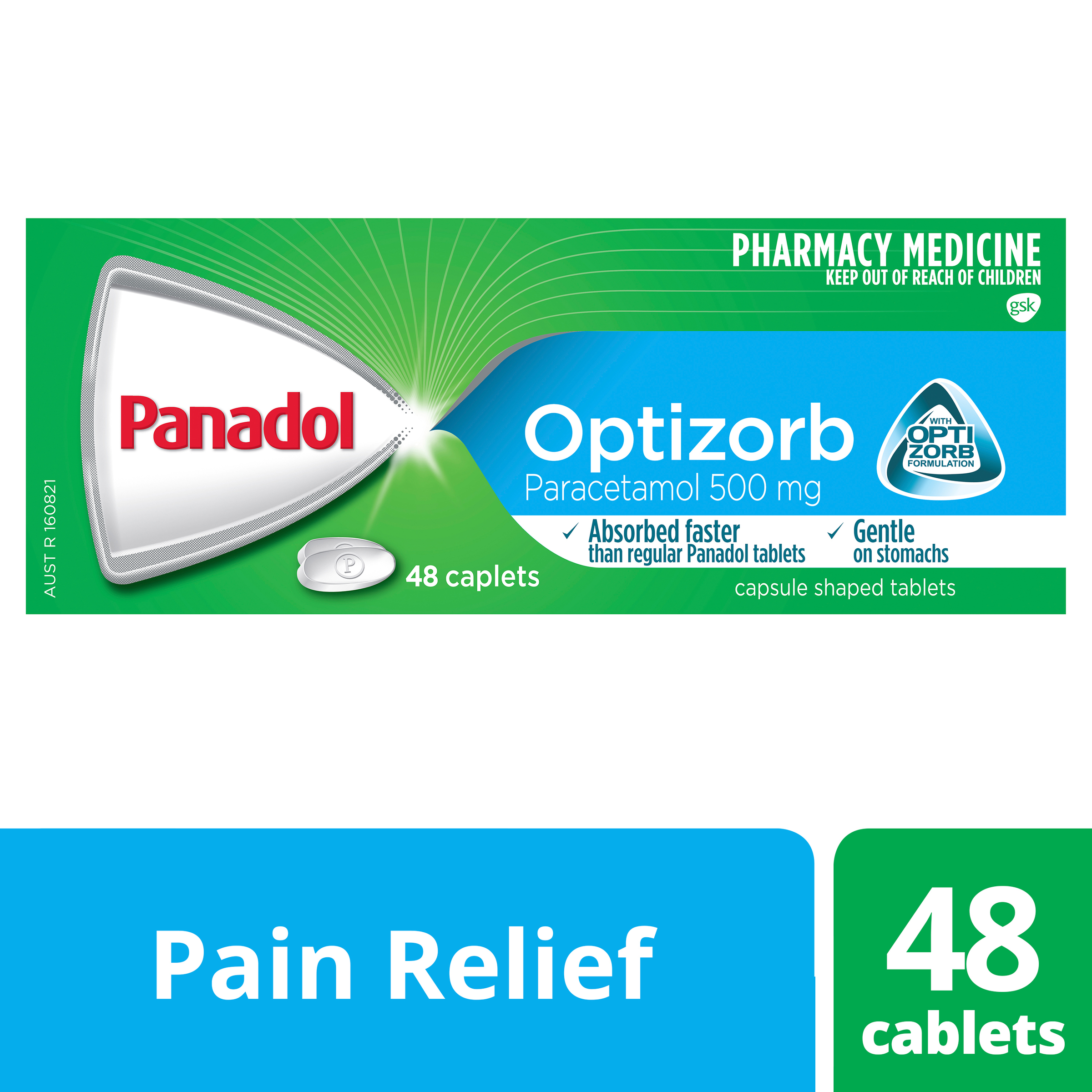 PANADOL 500MG OPTIZORB 48 CAPLETS - Image 10