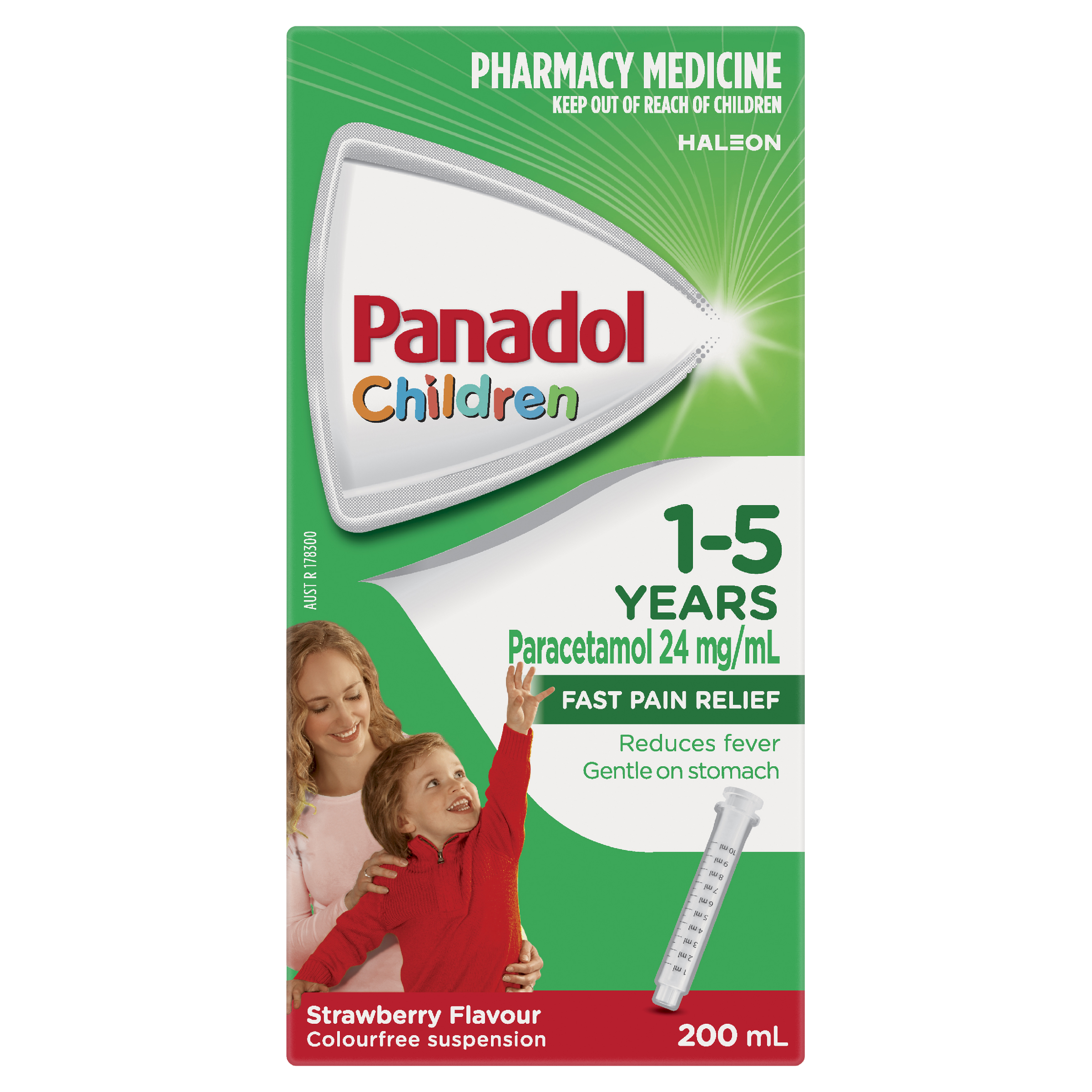 PANADOL CHILDREN 1 YEARS - 5 YEARS STRAWBERRY SUSPENSION 200ML - Image 3