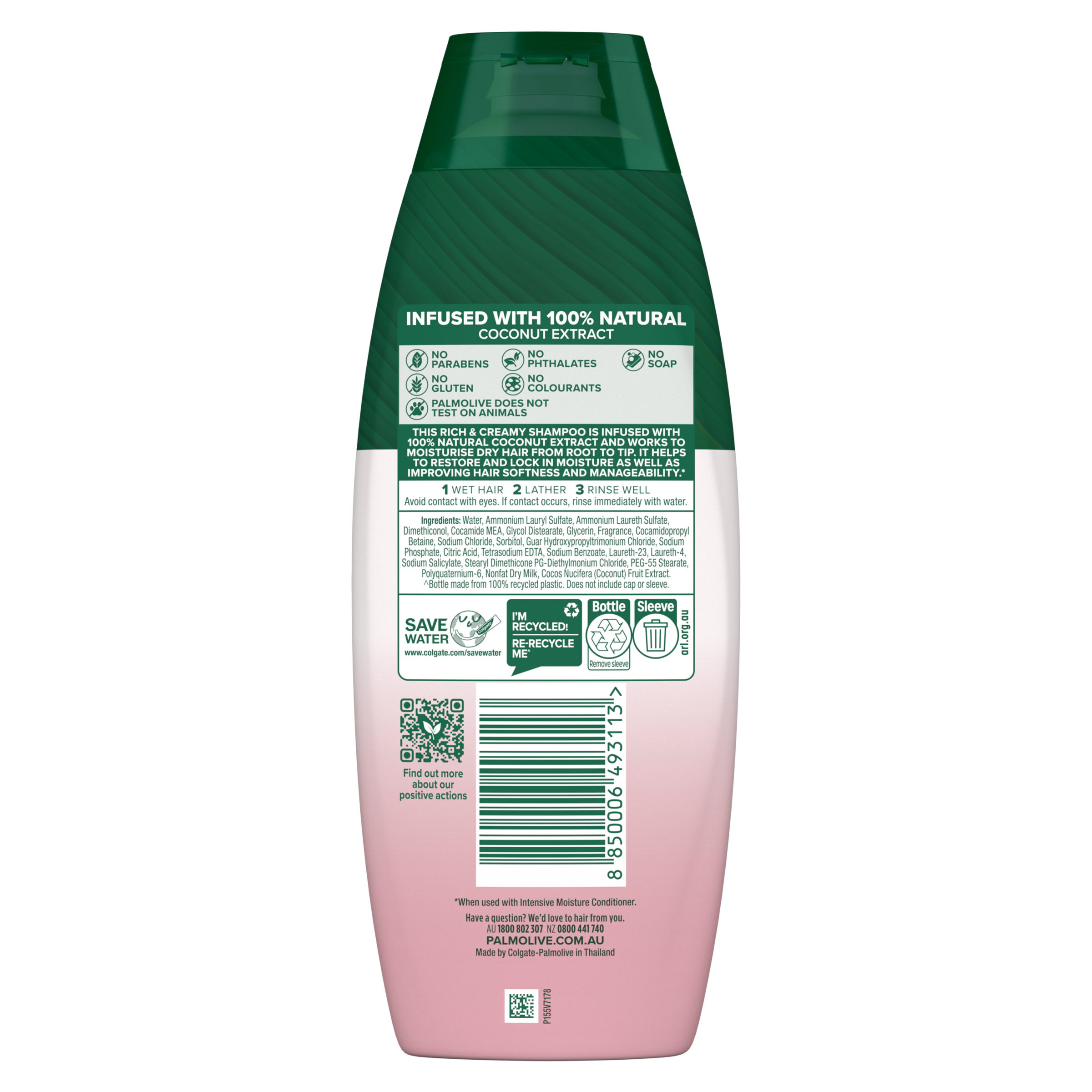 PALMOLIVE NATURALS INTENSIVE MOISTURE SHAMPOO 350ML - Image 2