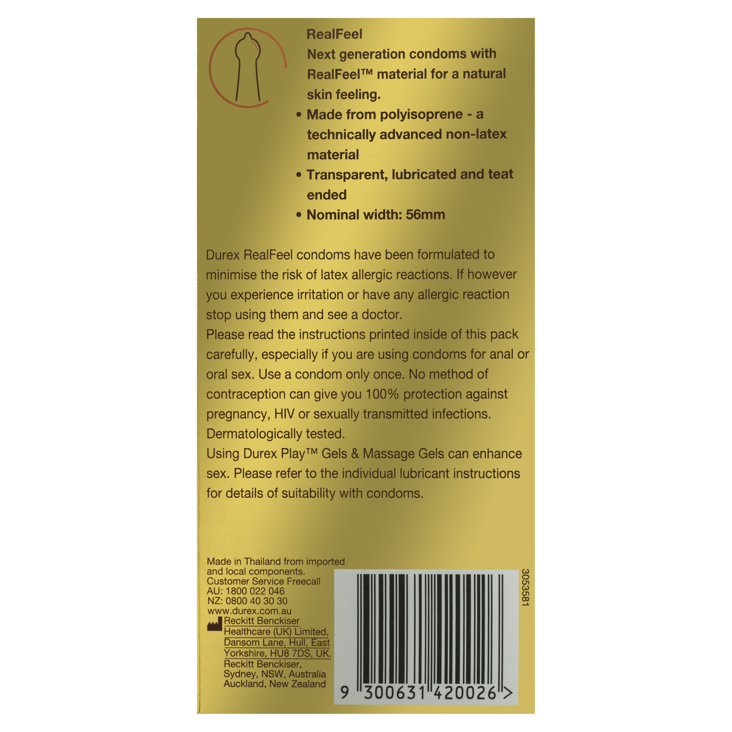 DUREX REAL FEEL CONDOMS 6 PACK - Image 8