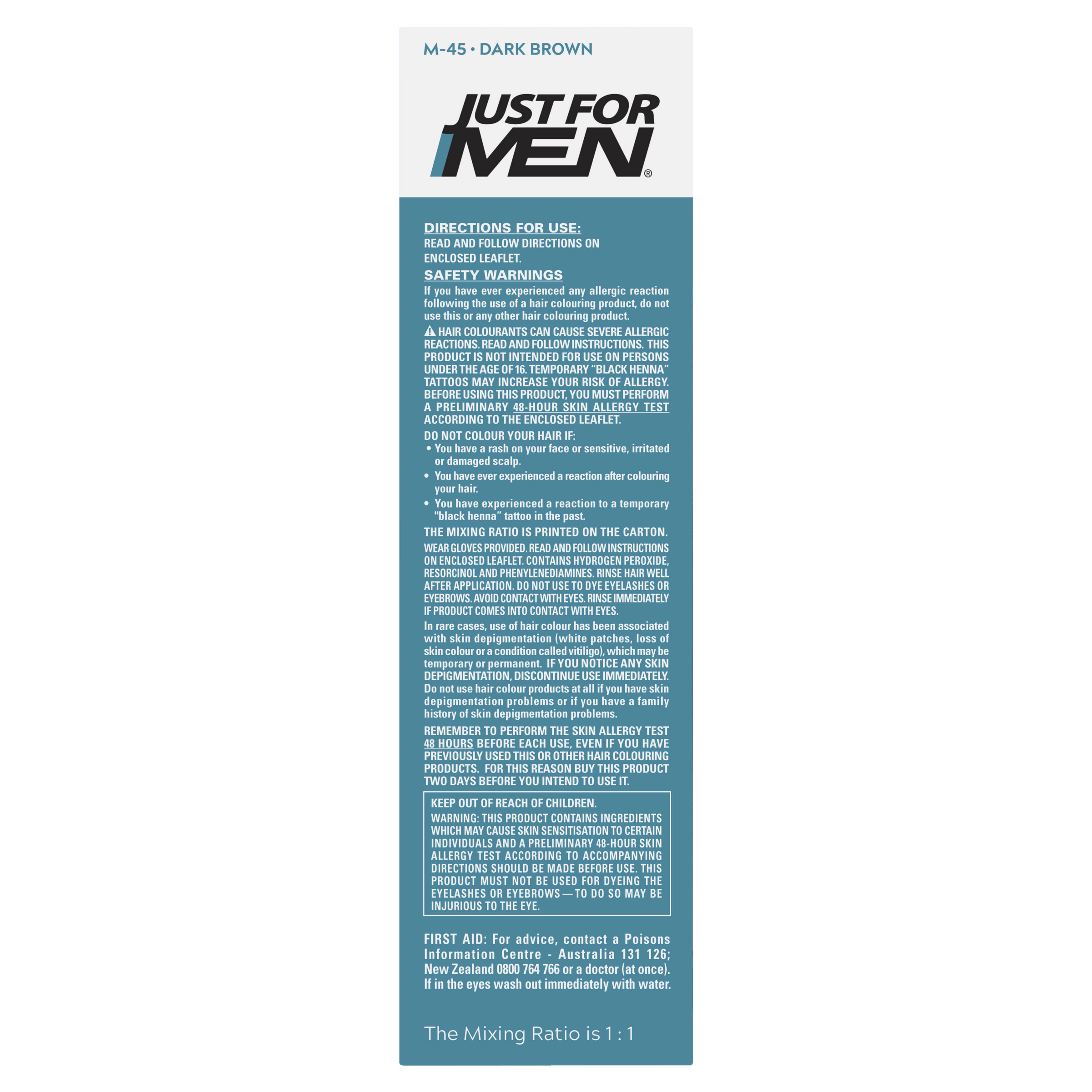 JUST FOR MEN MOUSTACHE & BEARD DARK BROWN - Image 3