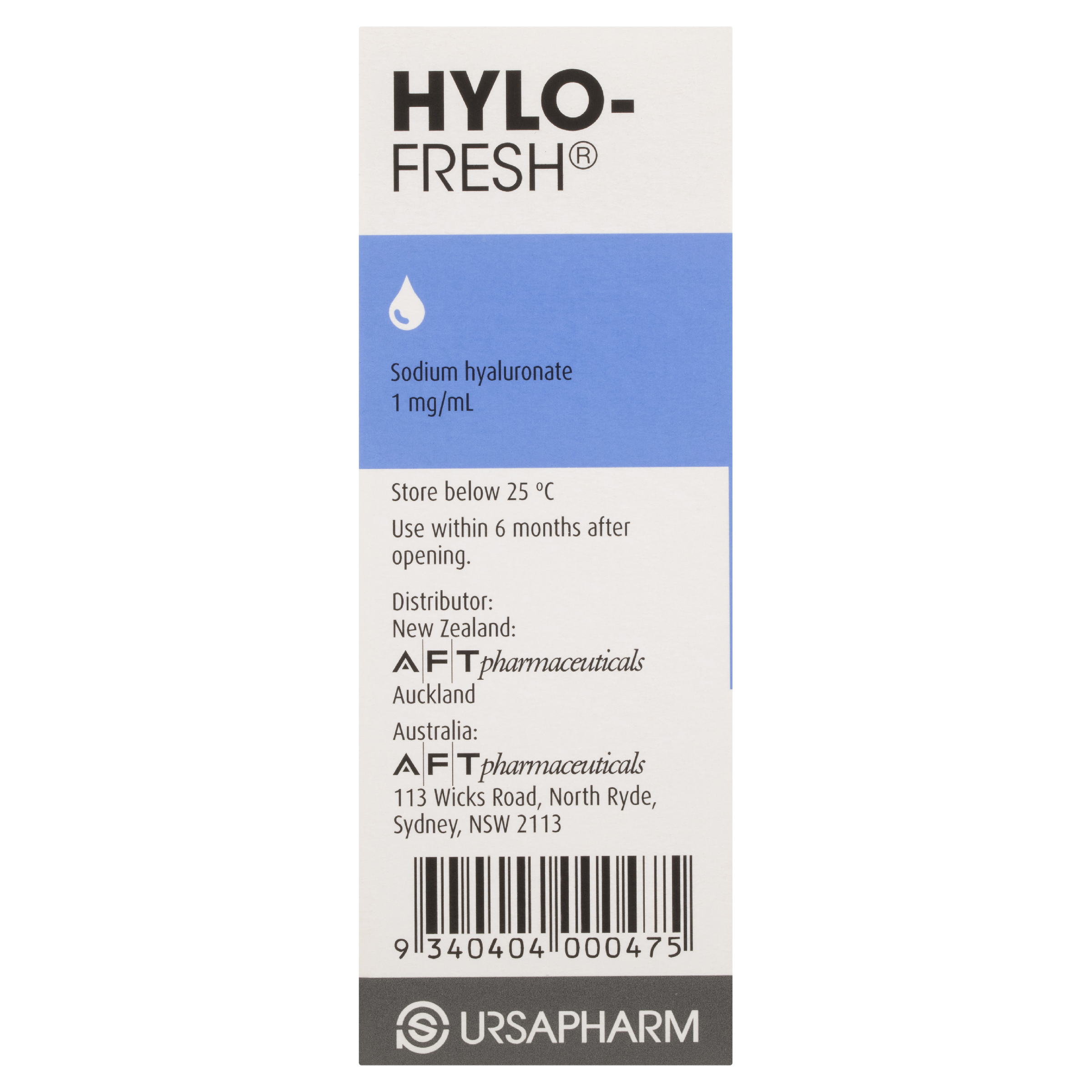 HYLO FRESH LUBRICANT EYE DROPS 10ML - Image 3