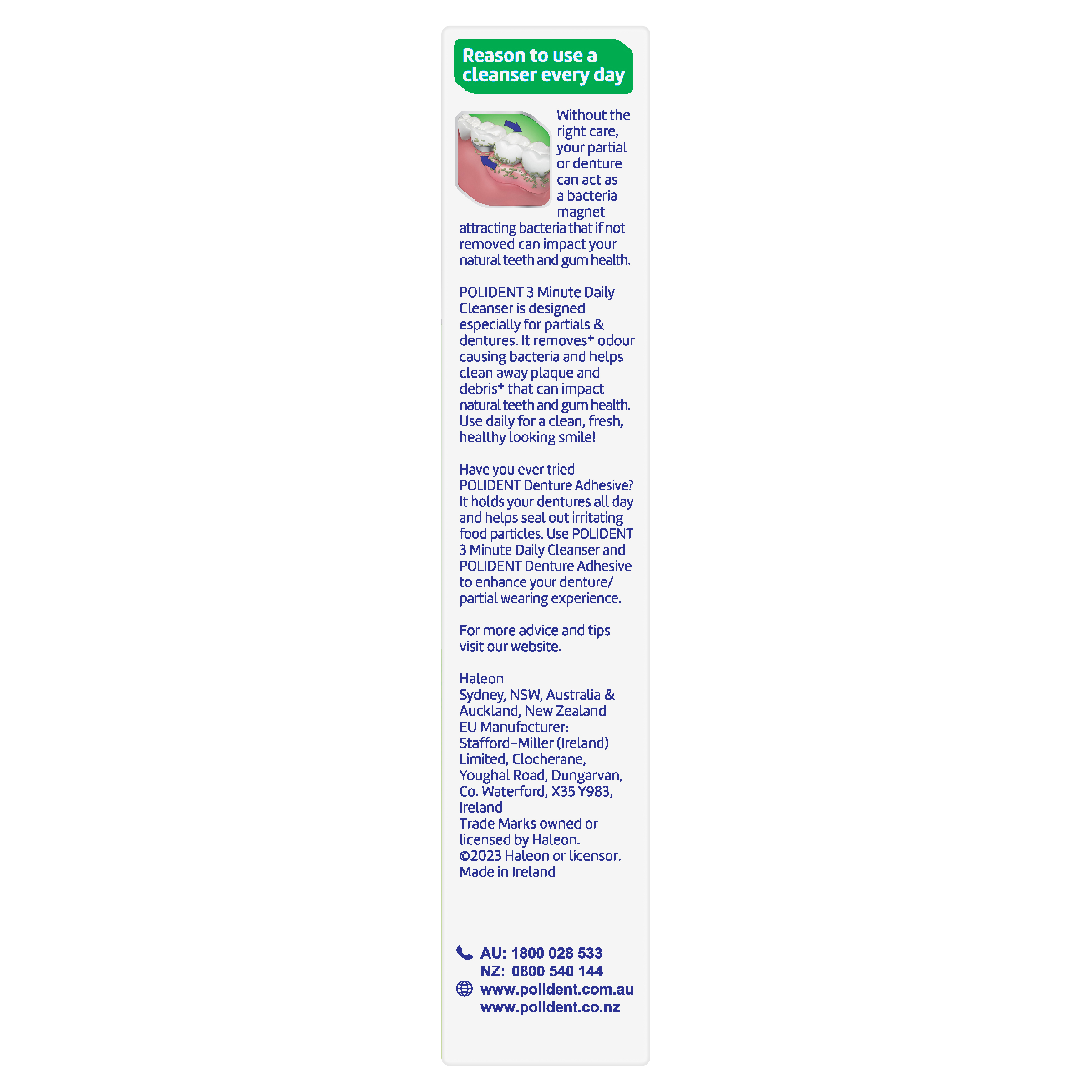 POLIDENT DENTURE CLEANSER FRESH ACTIVE 36 TABLETS - Image 6