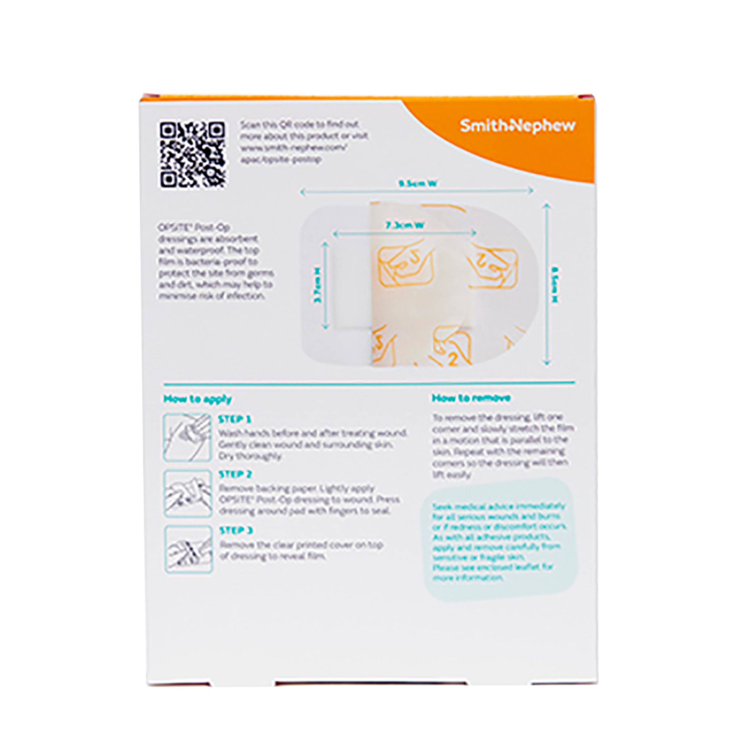 OPSITE POST-OP 8.5CM X 9.5CM 3 PACK - Image 4