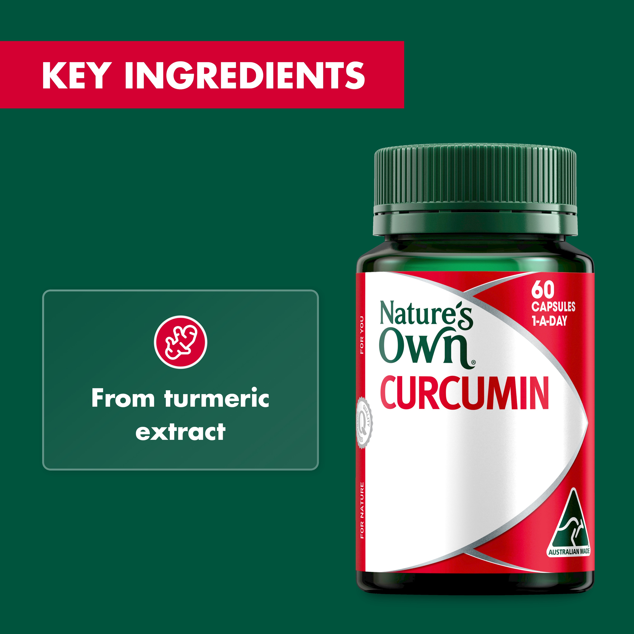 NATURES OWN CURCUMIN 60 CAPSULES - Image 5