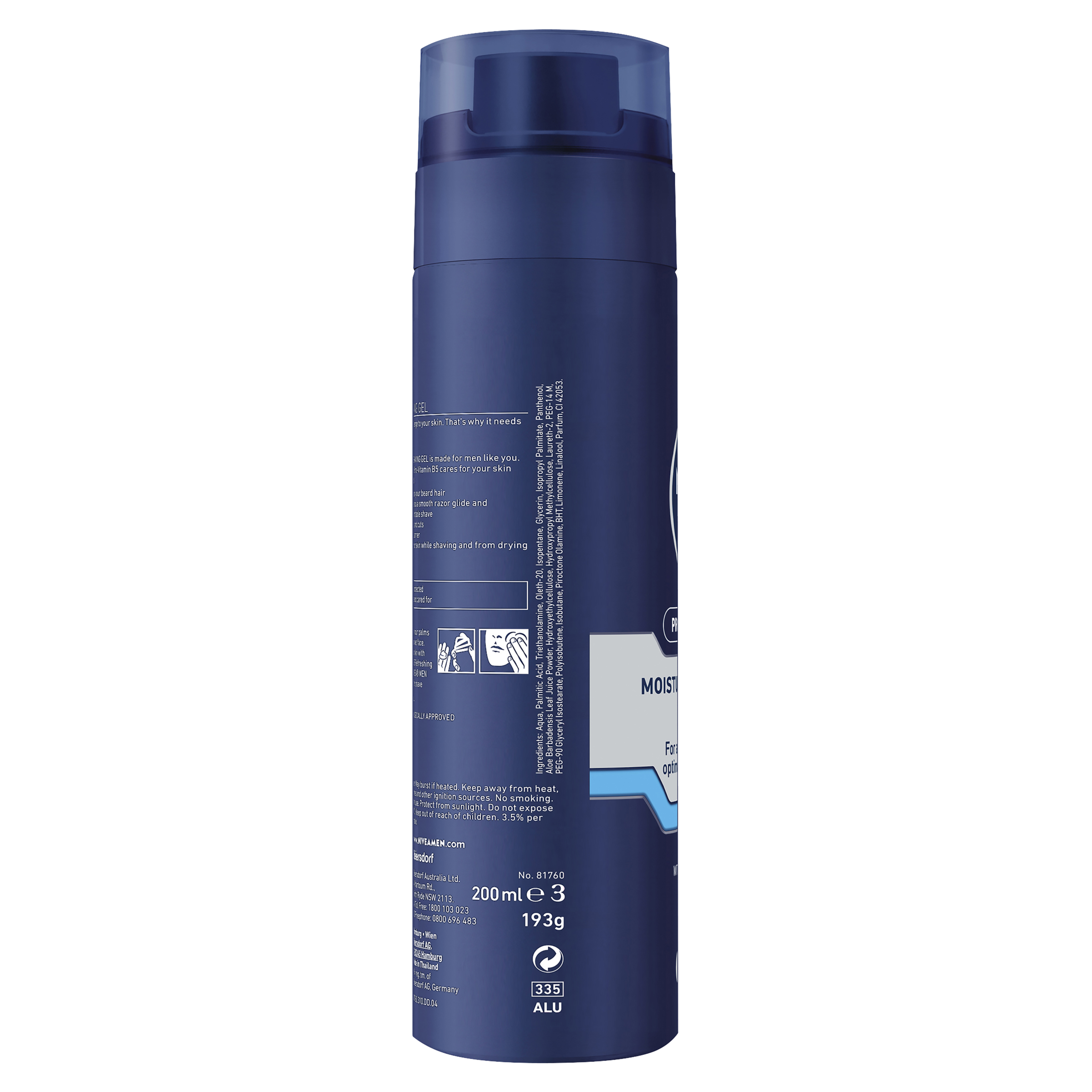 NIVEA MEN SHAVING GEL MOISTURISING 200ML - Image 8