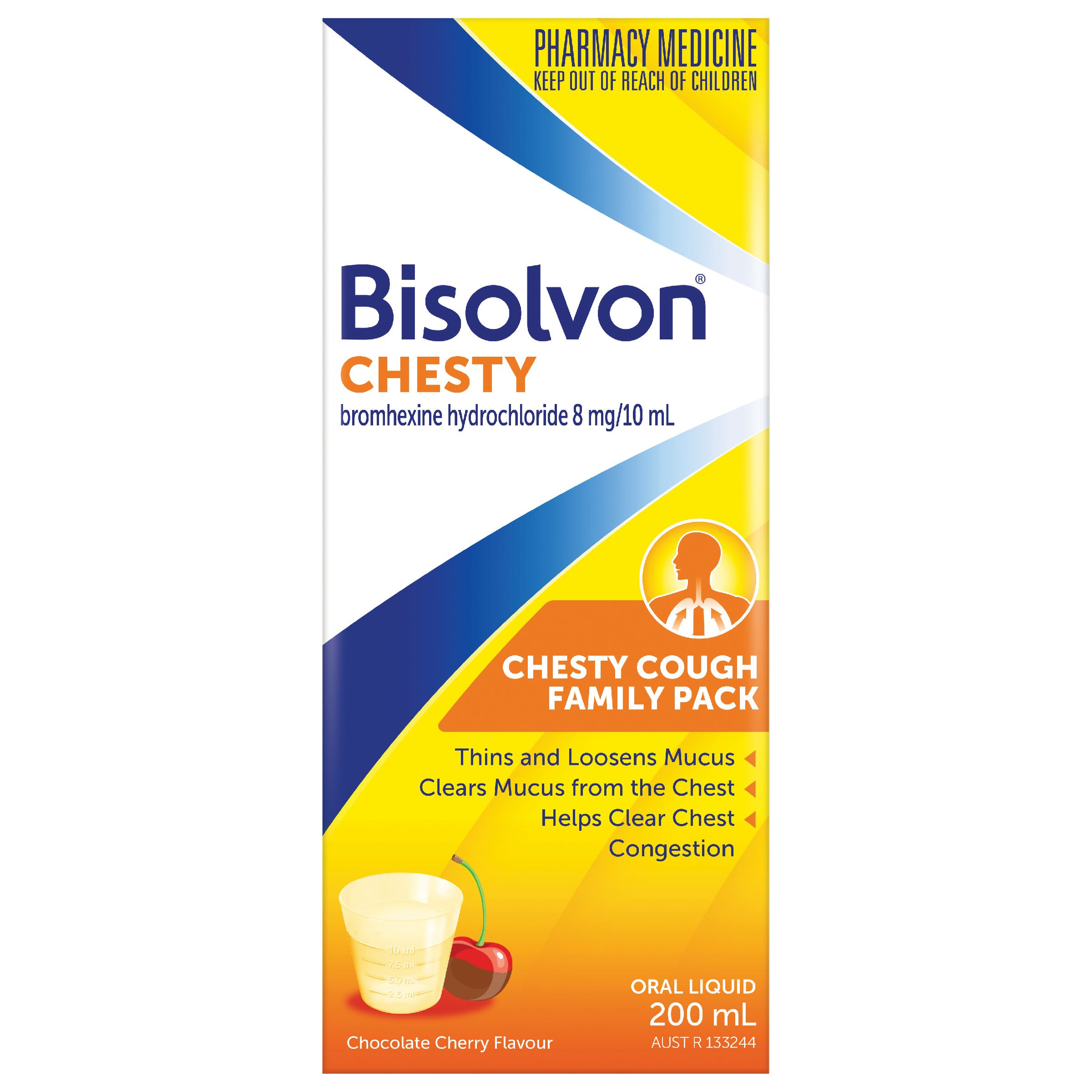 BISOLVON CHESTY LIQUID 200ML - Image 2