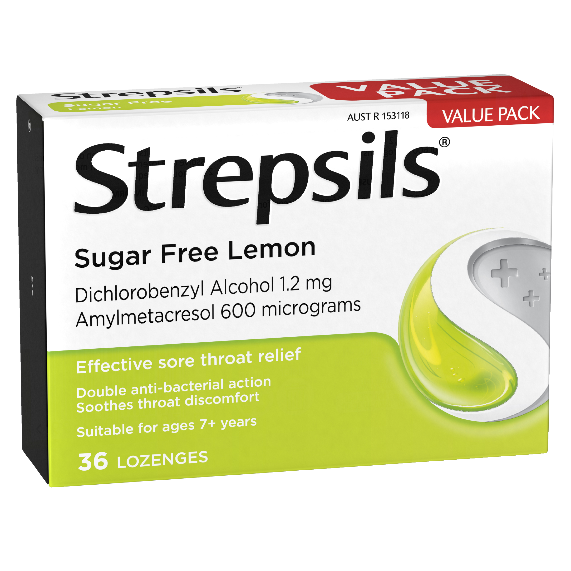 STREPSILS LEMON SUGAR FREE 16 LOZENGES - Image 4