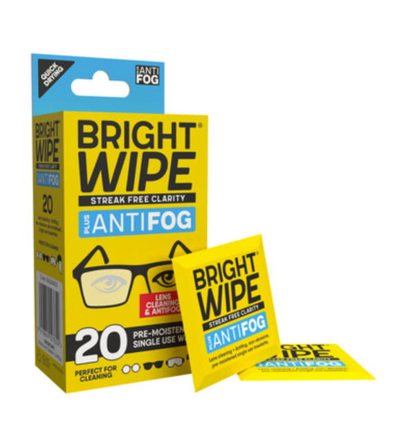 BRIGHTWIPE ANTIFOG LENS WIPE 20 PACK