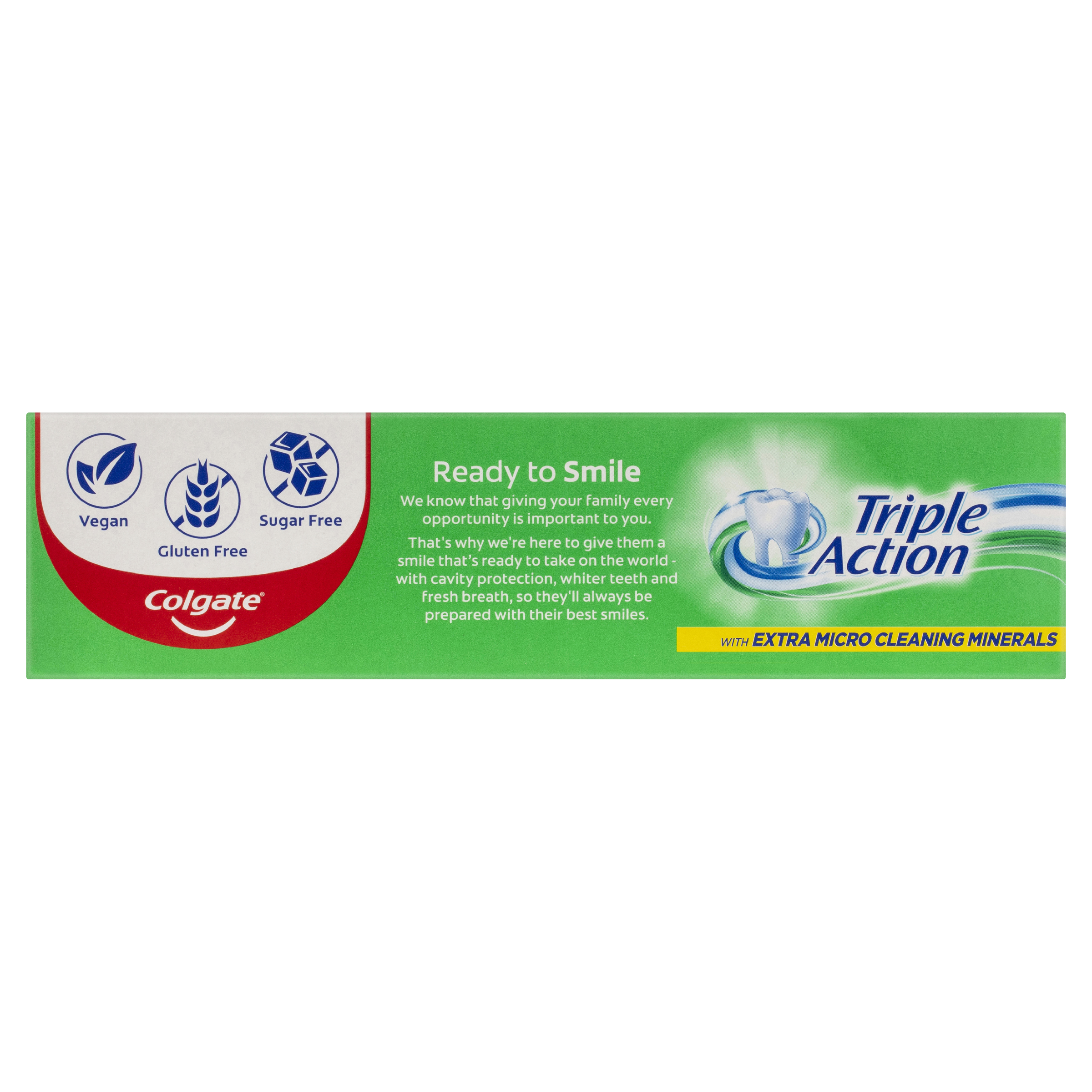 COLGATE TOOTHPASTE MINT STRIPE TRIPLE ACTION ORIGINAL MINT 110G - Image 4