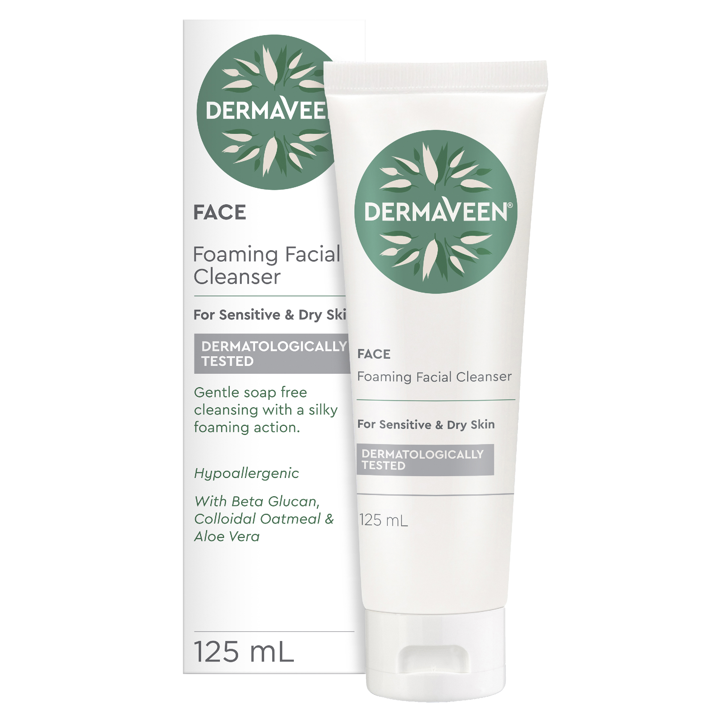 DERMAVEEN FOAMING FACIAL CLEANSER 125ML