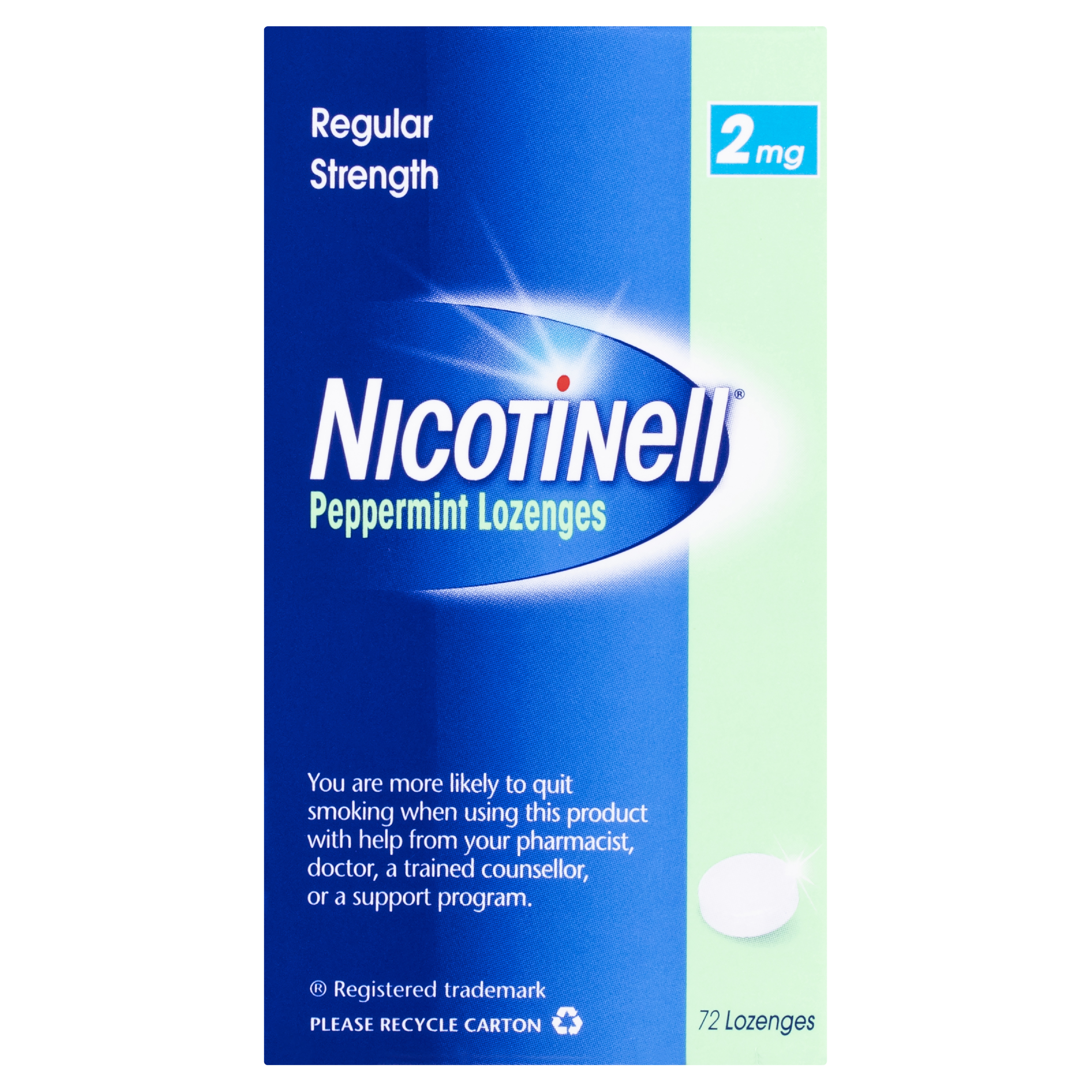 NICOTINELL MINT 2MG LOZENGES 72 PACK - Image 6