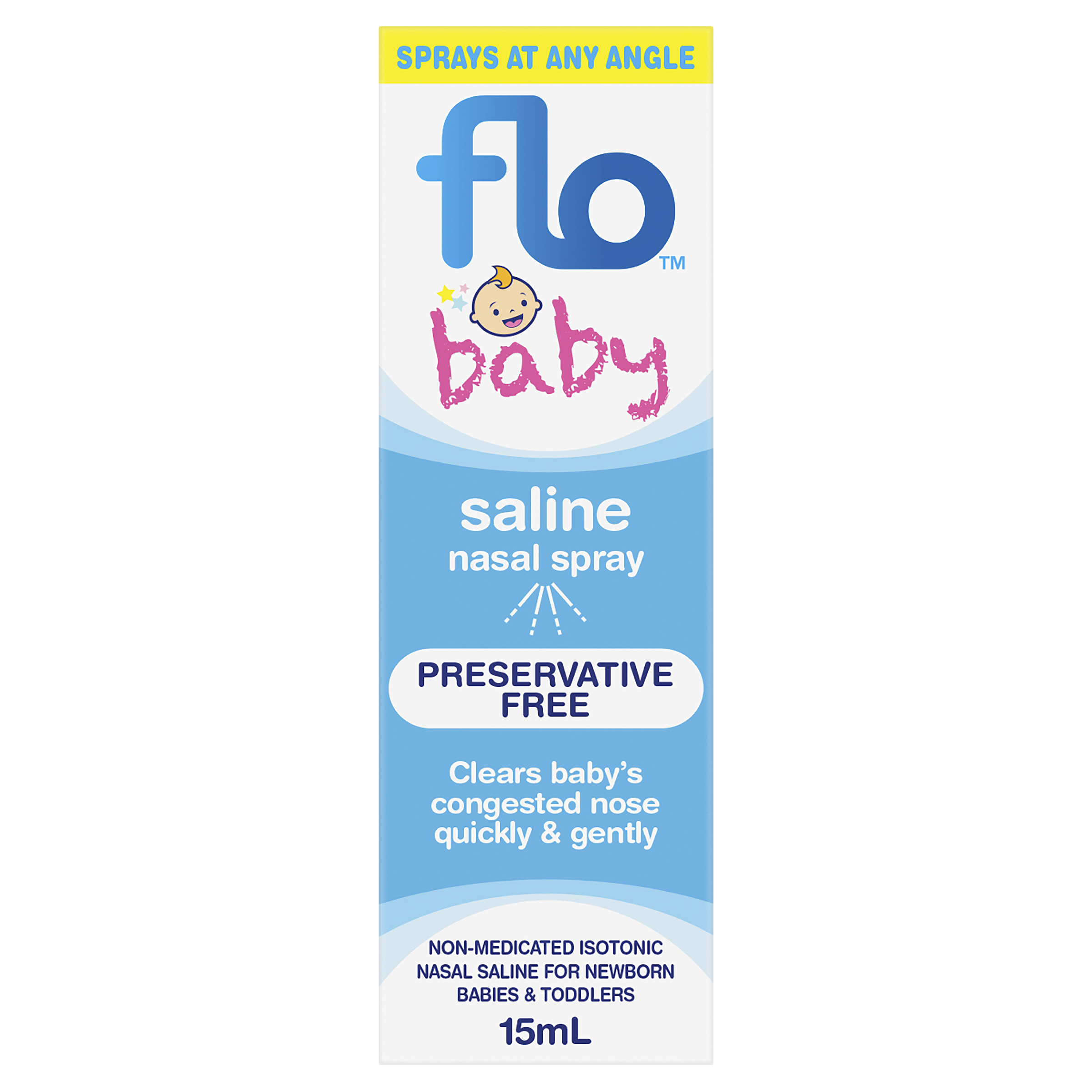 FLO BABY SALINE NASAL SPRAY 15ML - Image 2