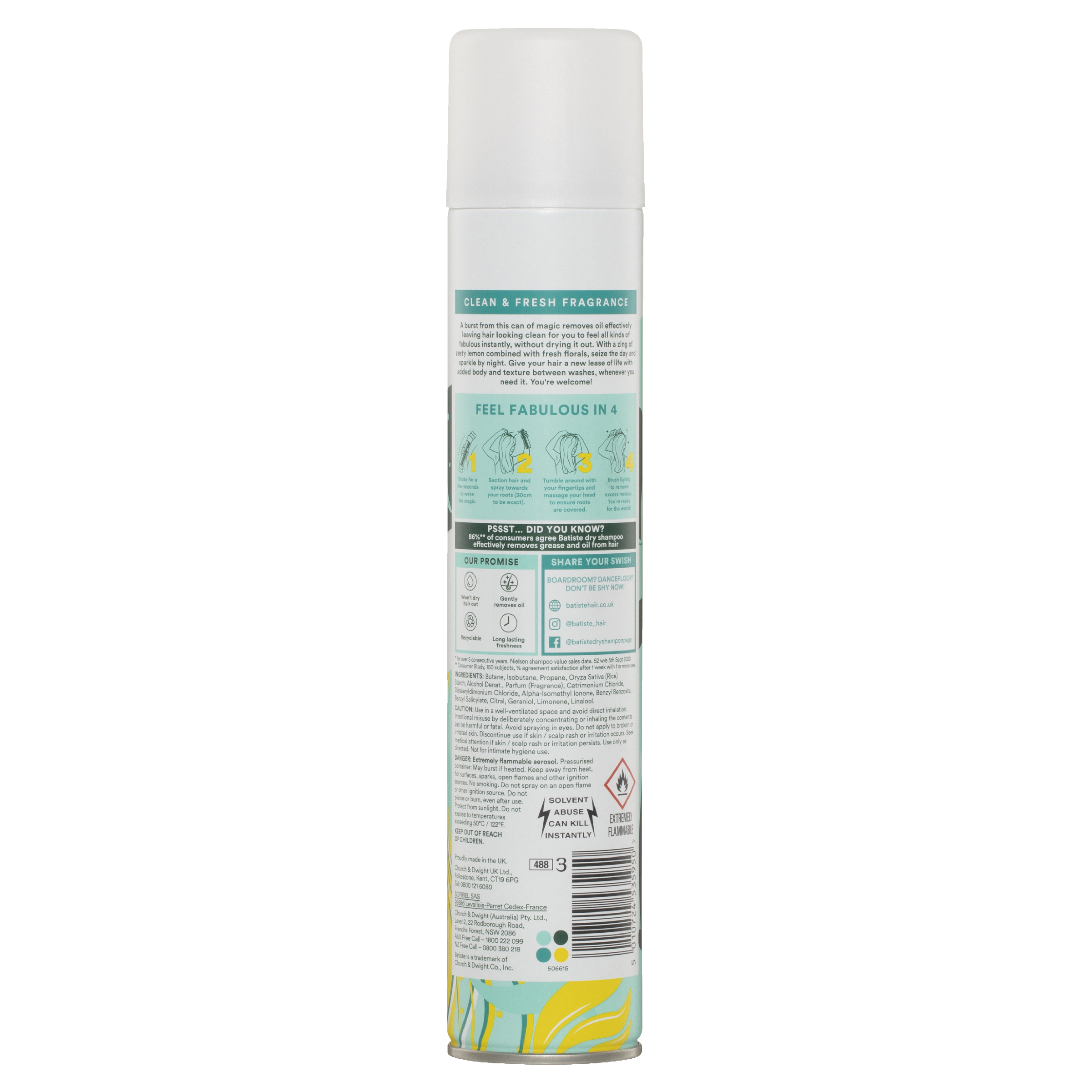 BATISTE ORIGINAL DRY SHAMPOO 350ML - Image 2