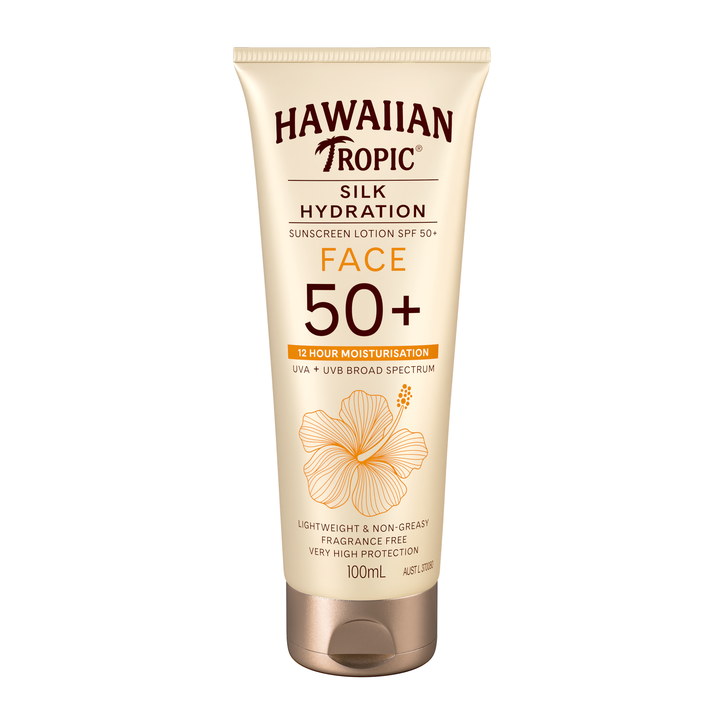 HAWAIIAN TROPIC SILK HYDRATION FRAGRANCE FREE FACE 50+ 100ML - Image 4