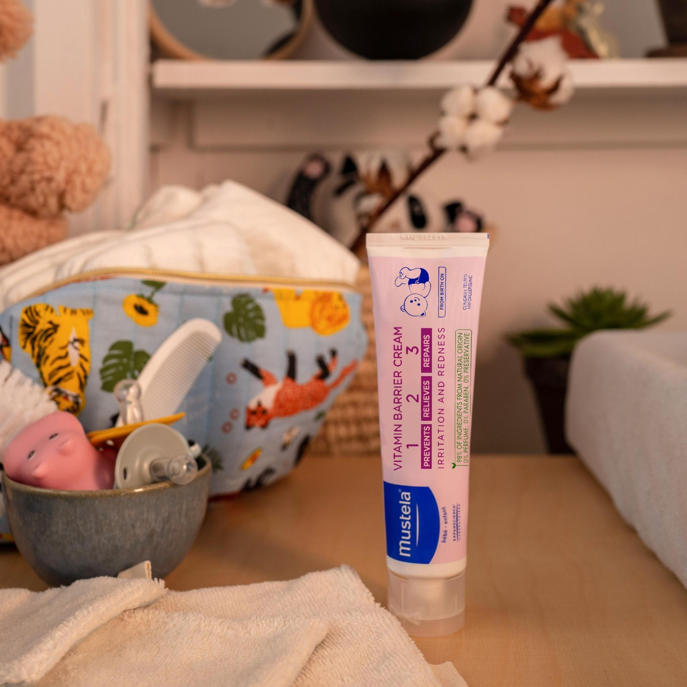 MUSTELA BEBE VITAMIN FRAGRANCE FREE BARRIER CREAM 100ML - Image 3