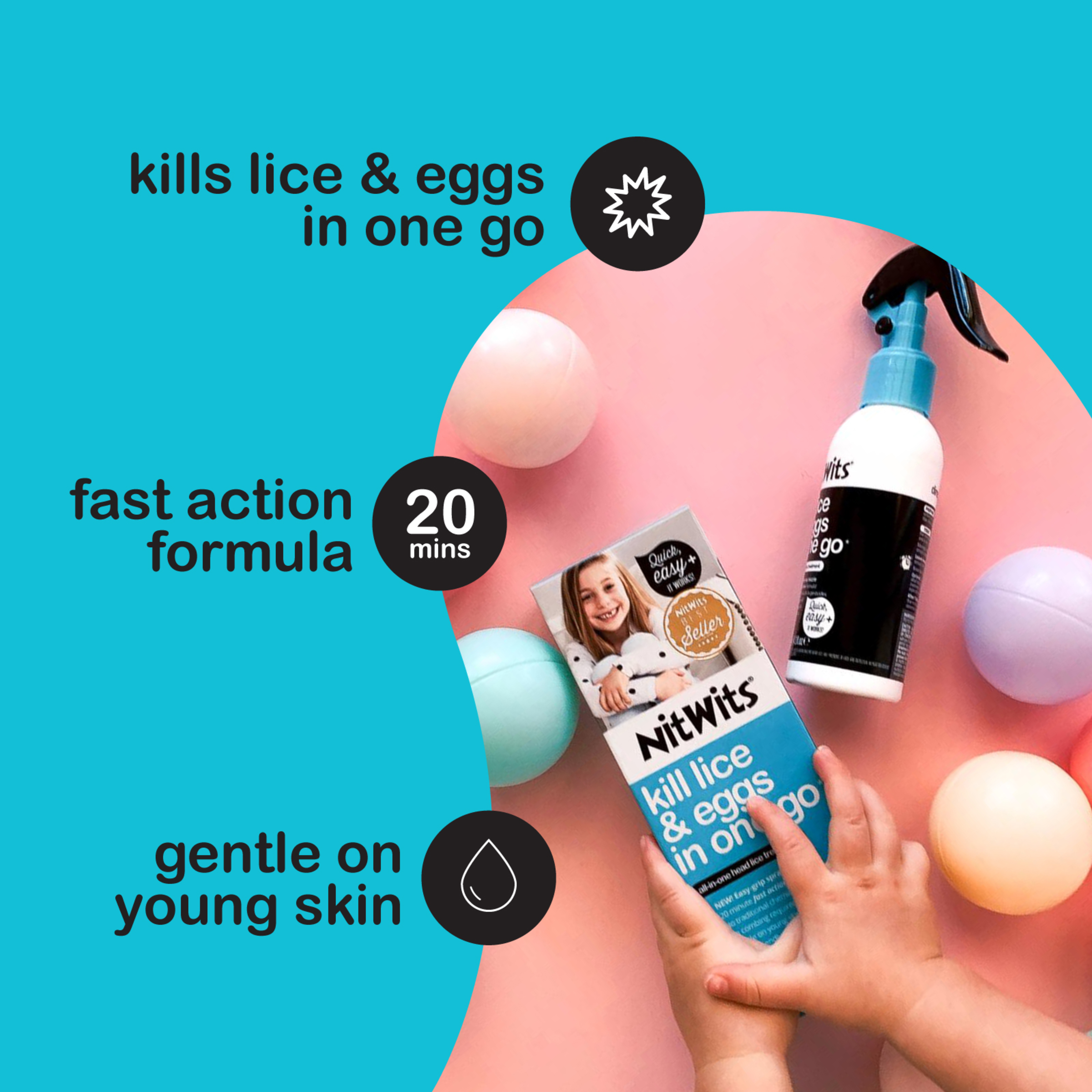 NITWITS HEAD LICE ALL IN ONE TREATMENT 120ML - Image 3