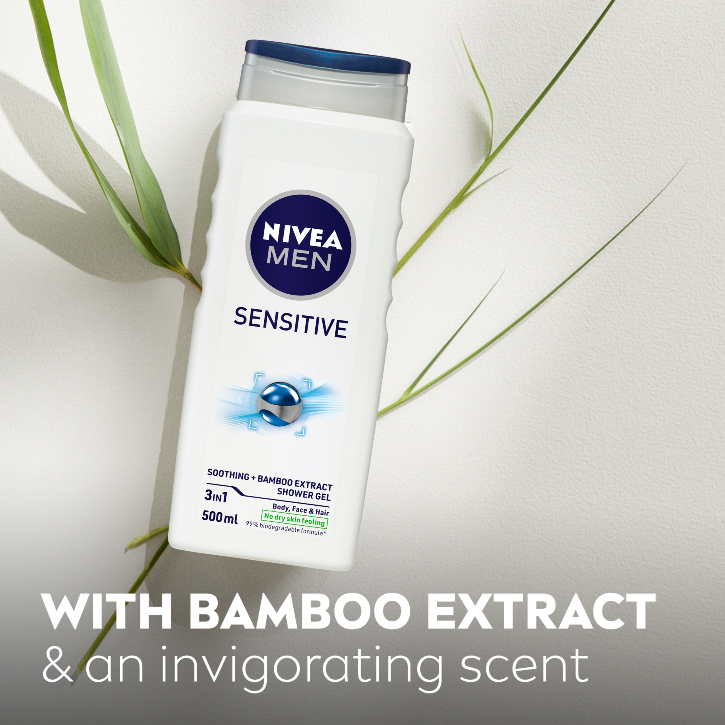 NIVEA MEN SHOWER GEL SENSITIVE 500ML - Image 6