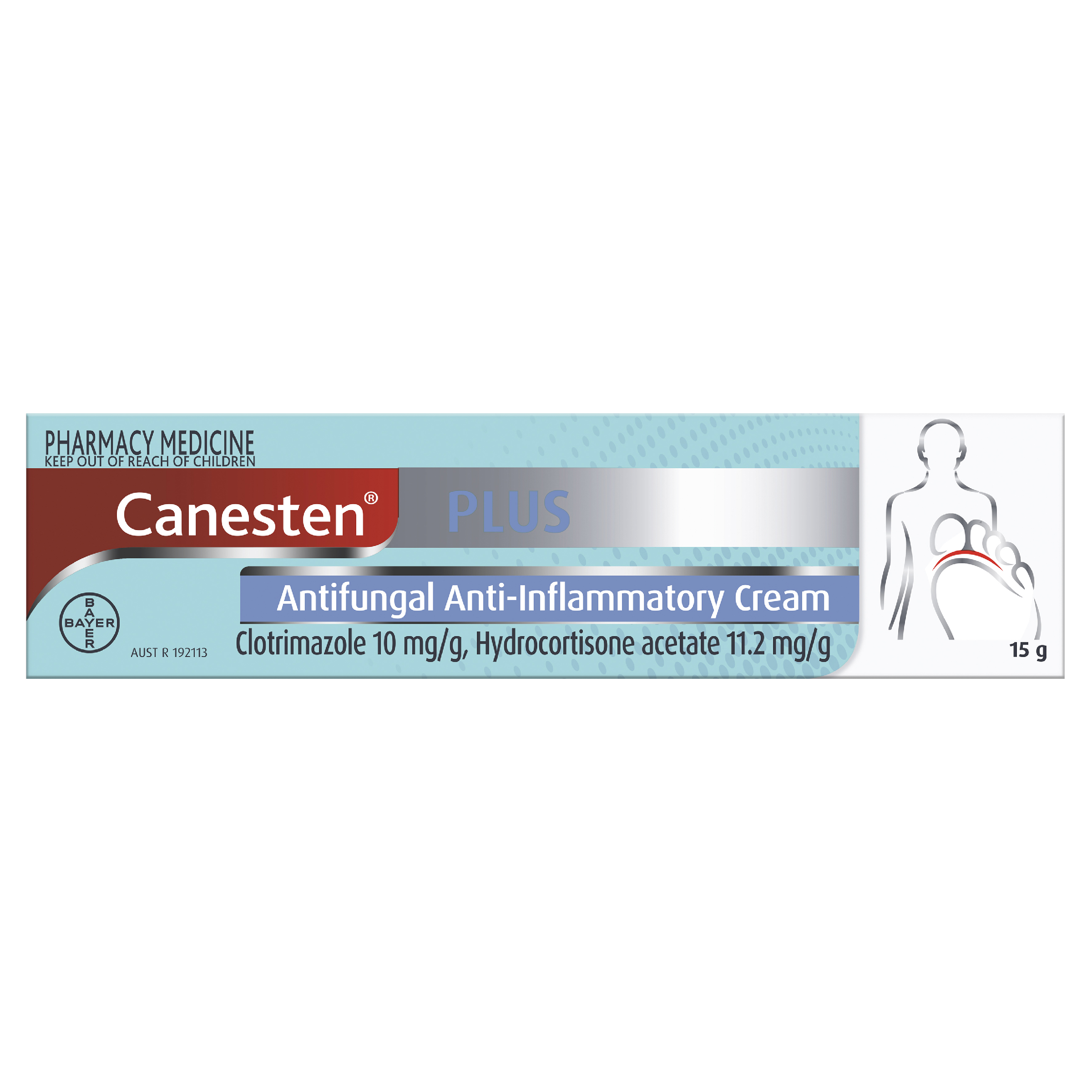 CANESTEN PLUS CLOTRIMAZOLE & HYDROCORTISONE CREAM 15G - Image 2