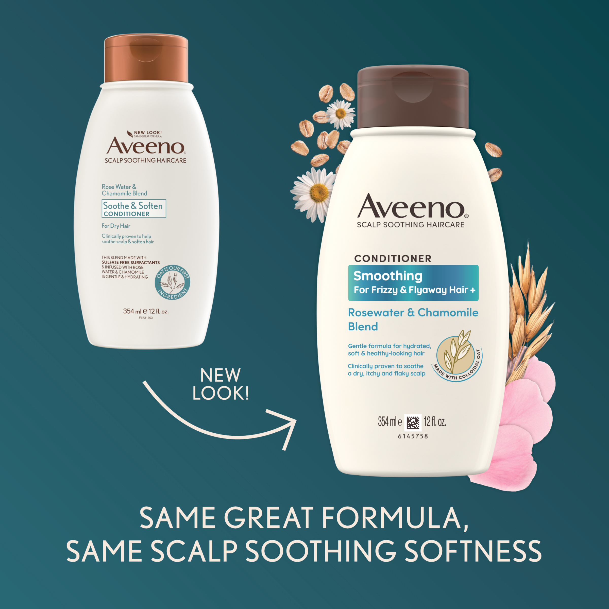 AVEENO ROSEWATER AND CHAMOMILE CONDITIONER 354ML - Image 4