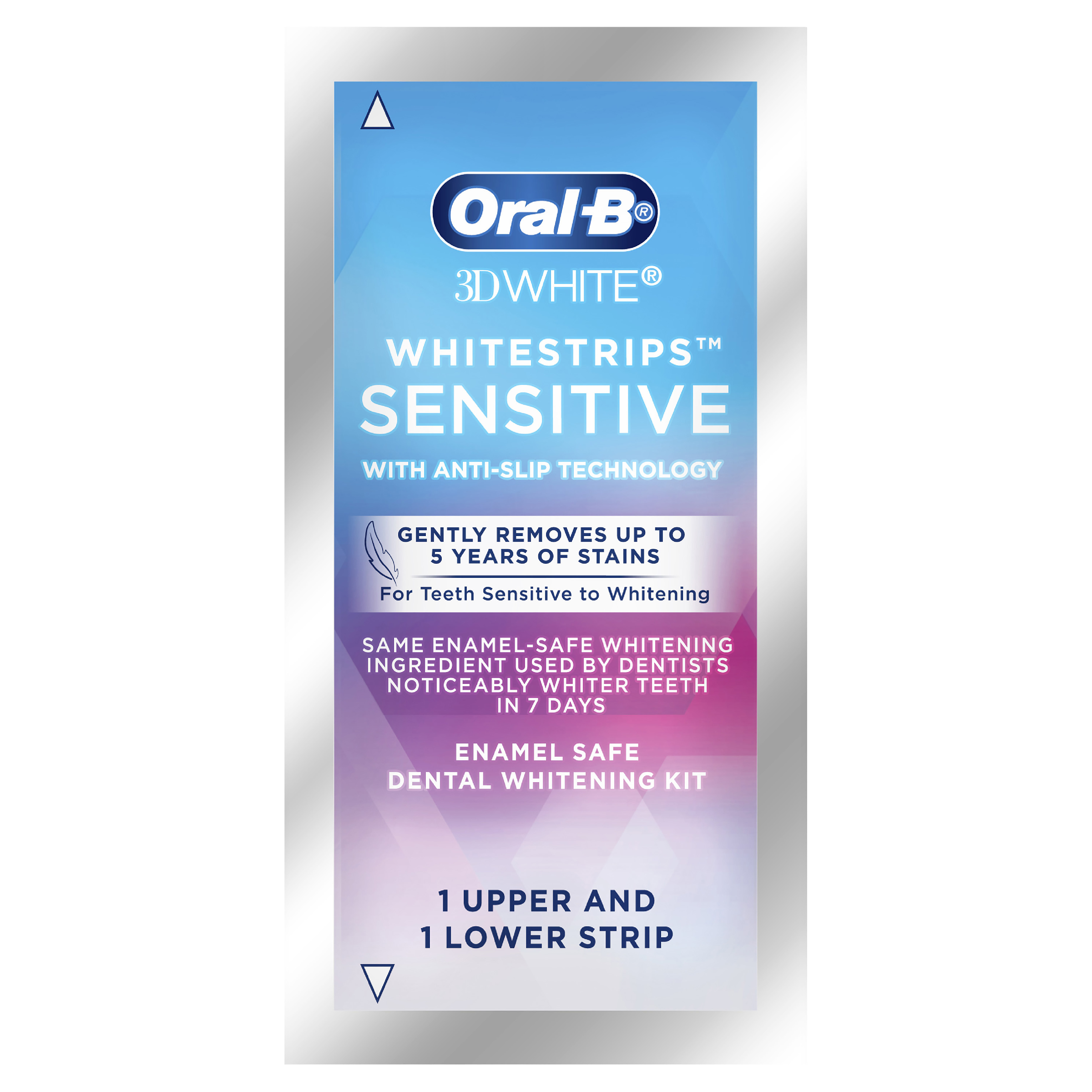 ORAL-B 3D WHITE WHITENING STRIPS SENSITIVE 2.5% 14 PACK - Image 3