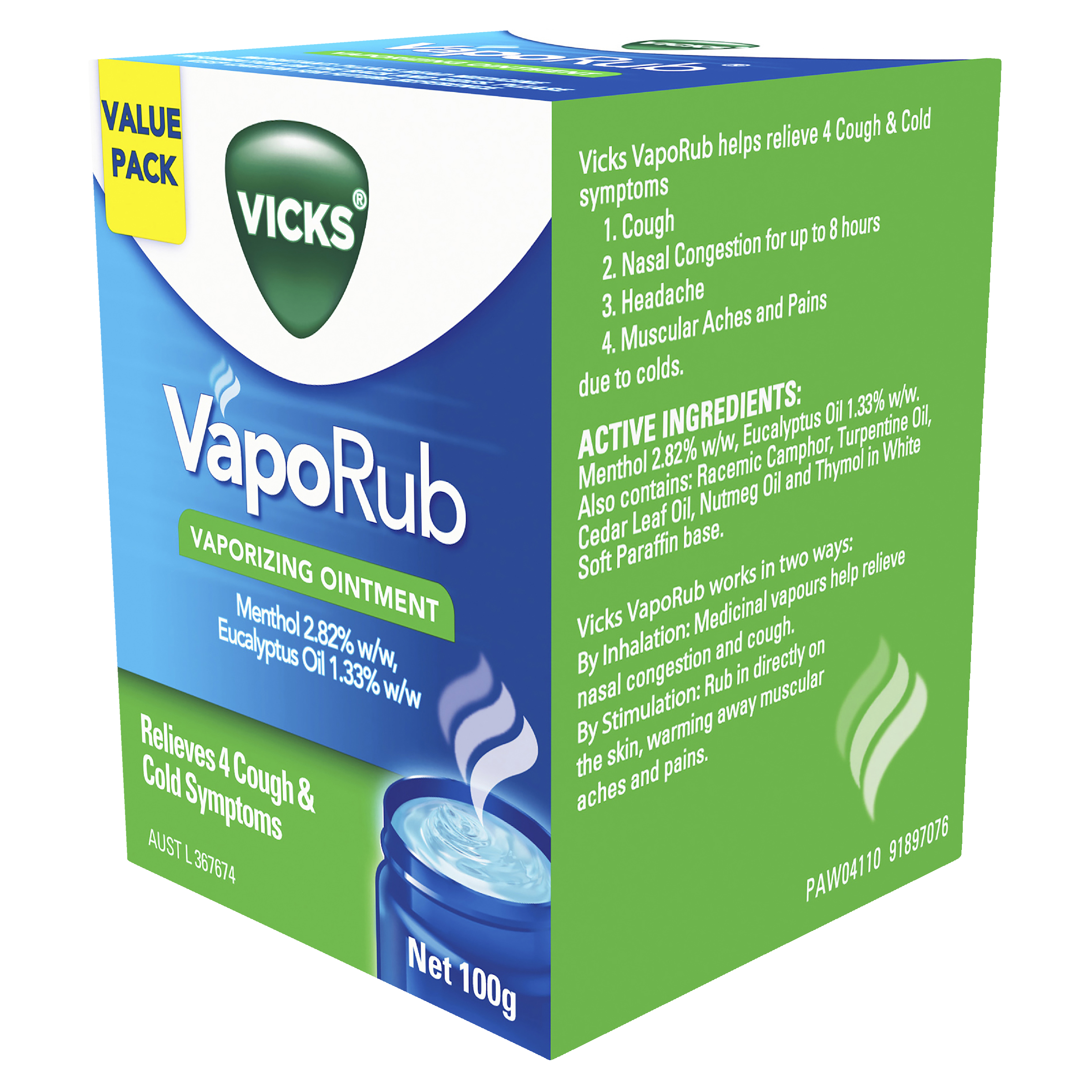 VICKS VAPORUB OINTMENT 100G - Image 3