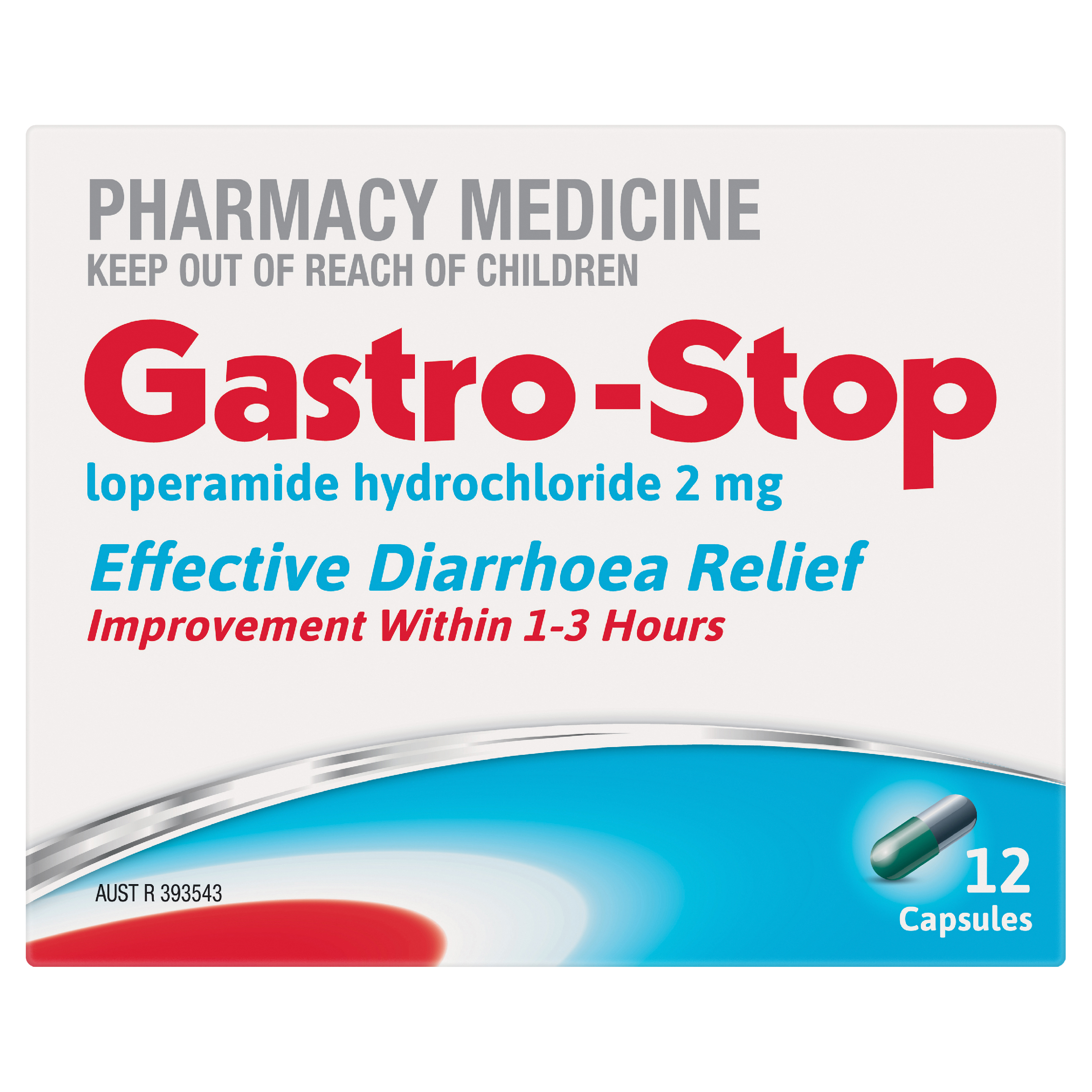 GASTRO-STOP DIARRHOEA RELIEF 2MG 12 CAPSULES - Image 2